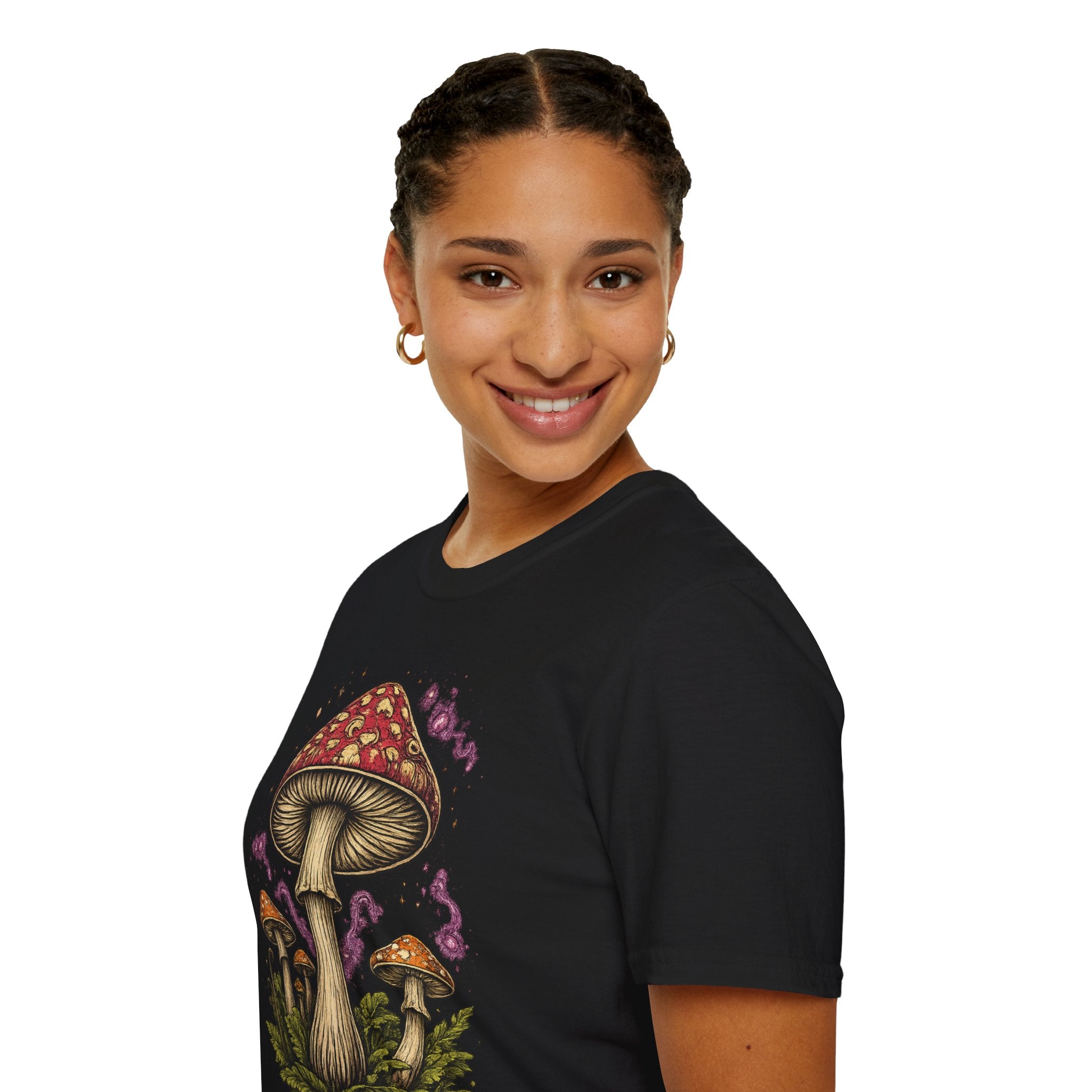 City: Portland Mushroom Magic T-Shirt — Vintage Red Toadstool Illustration