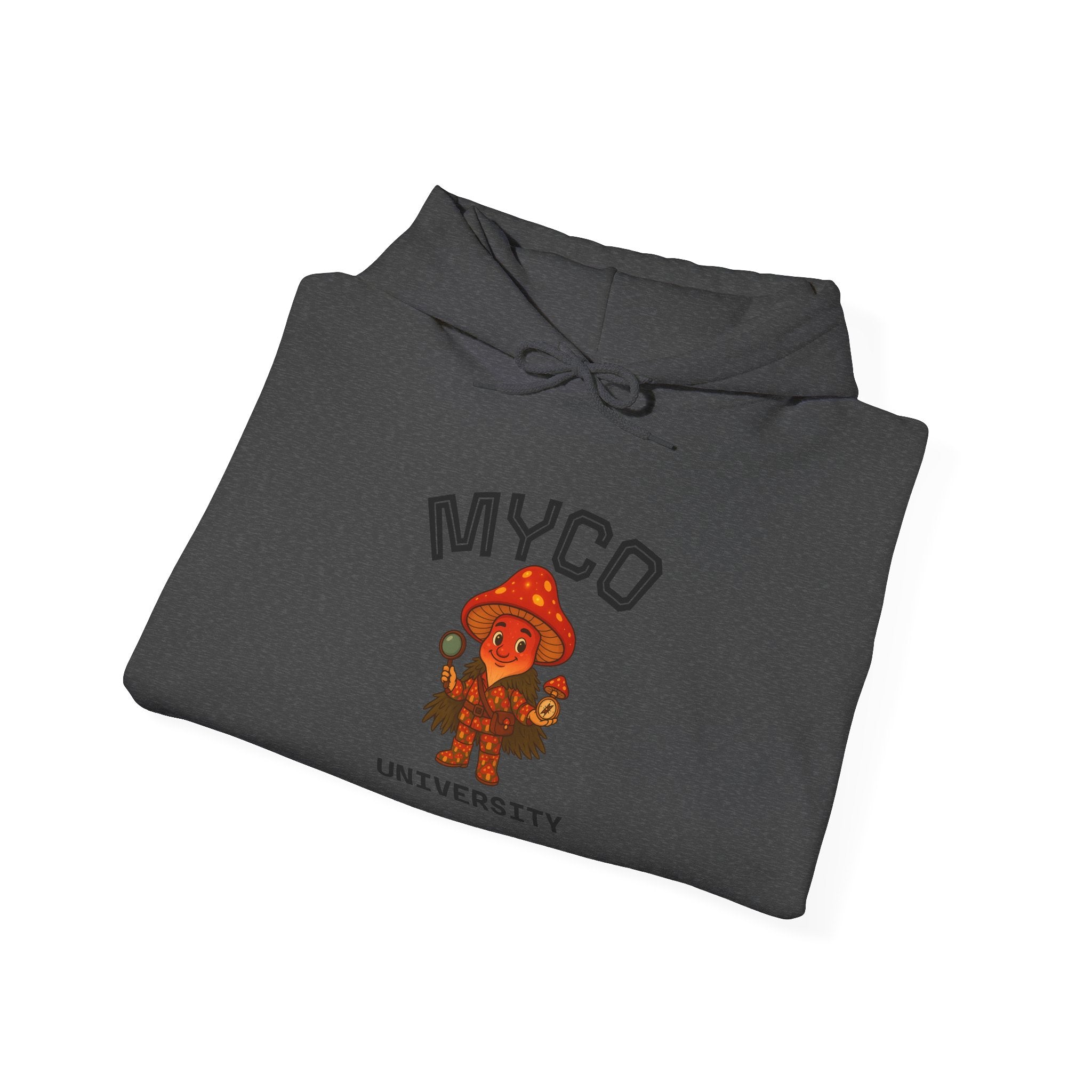 Myco University Lion & Mushroom Hoodie — Psychedelic Lion Graphic Pullover