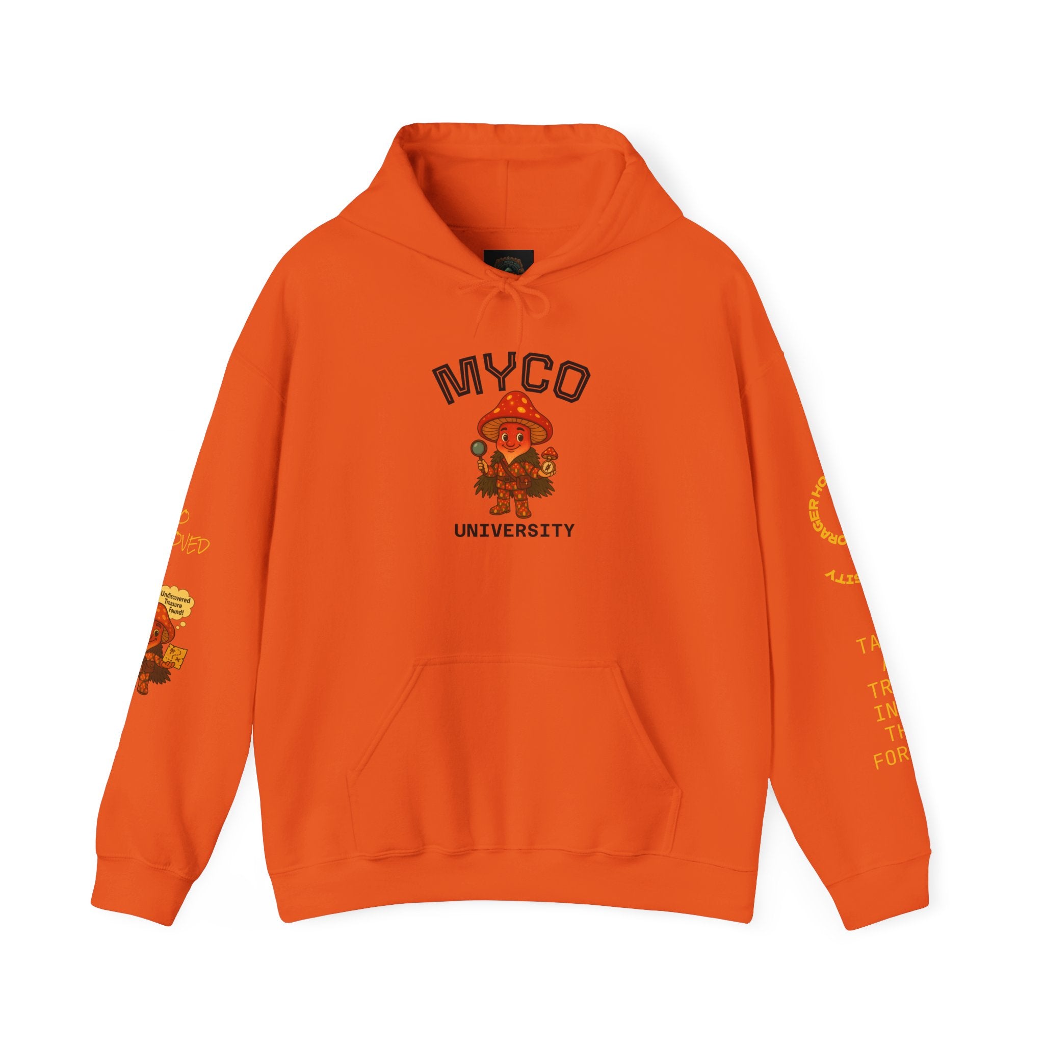 Myco University Lion & Mushroom Hoodie — Psychedelic Lion Graphic Pullover