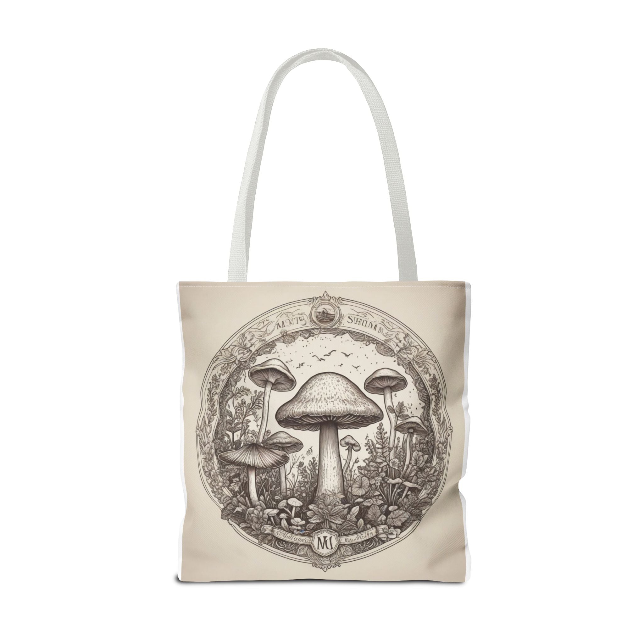 Mystic Shroom Circle Tote Bag – Where Art Nouveau Meets Nature