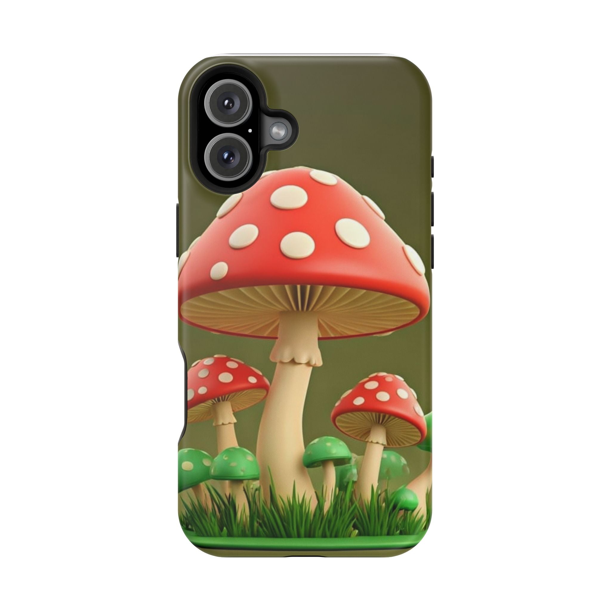 Golden Glow Mushroom Phone Case – Nature Meets Radiance