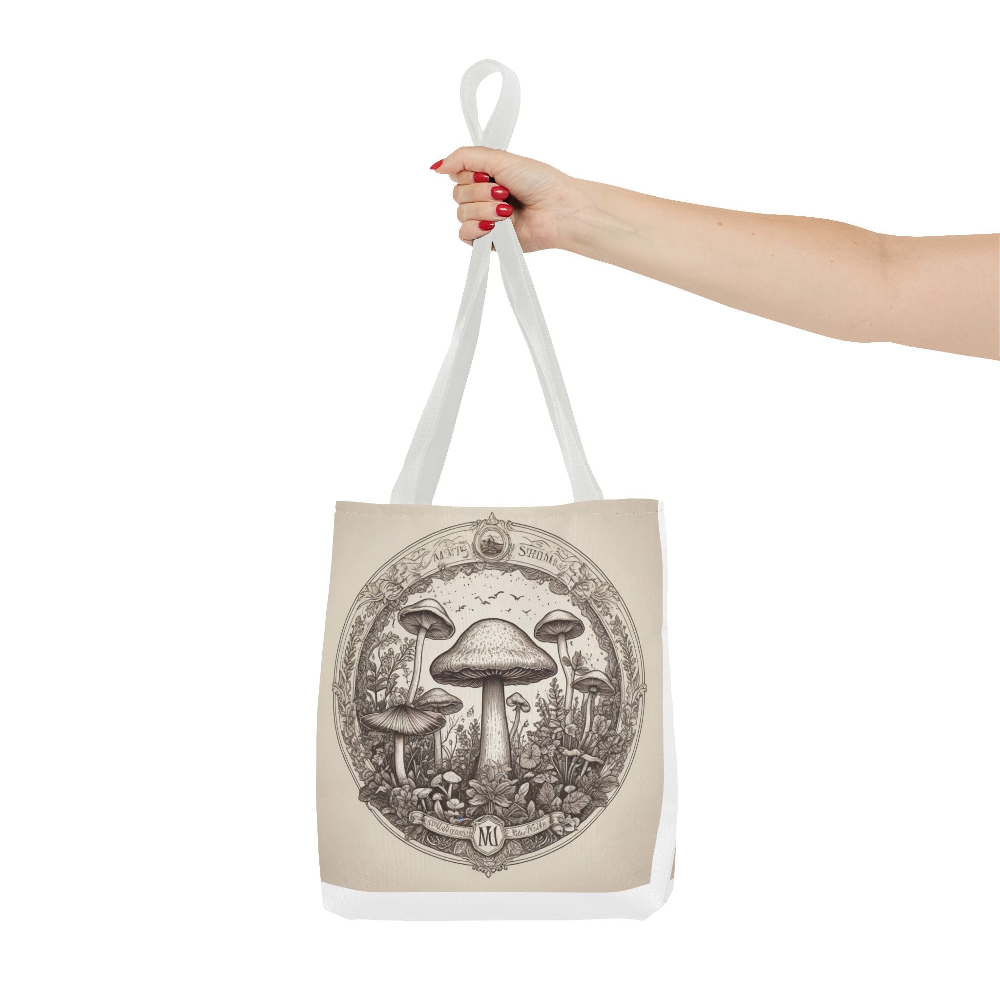 Mystic Shroom Circle Tote Bag – Where Art Nouveau Meets Nature