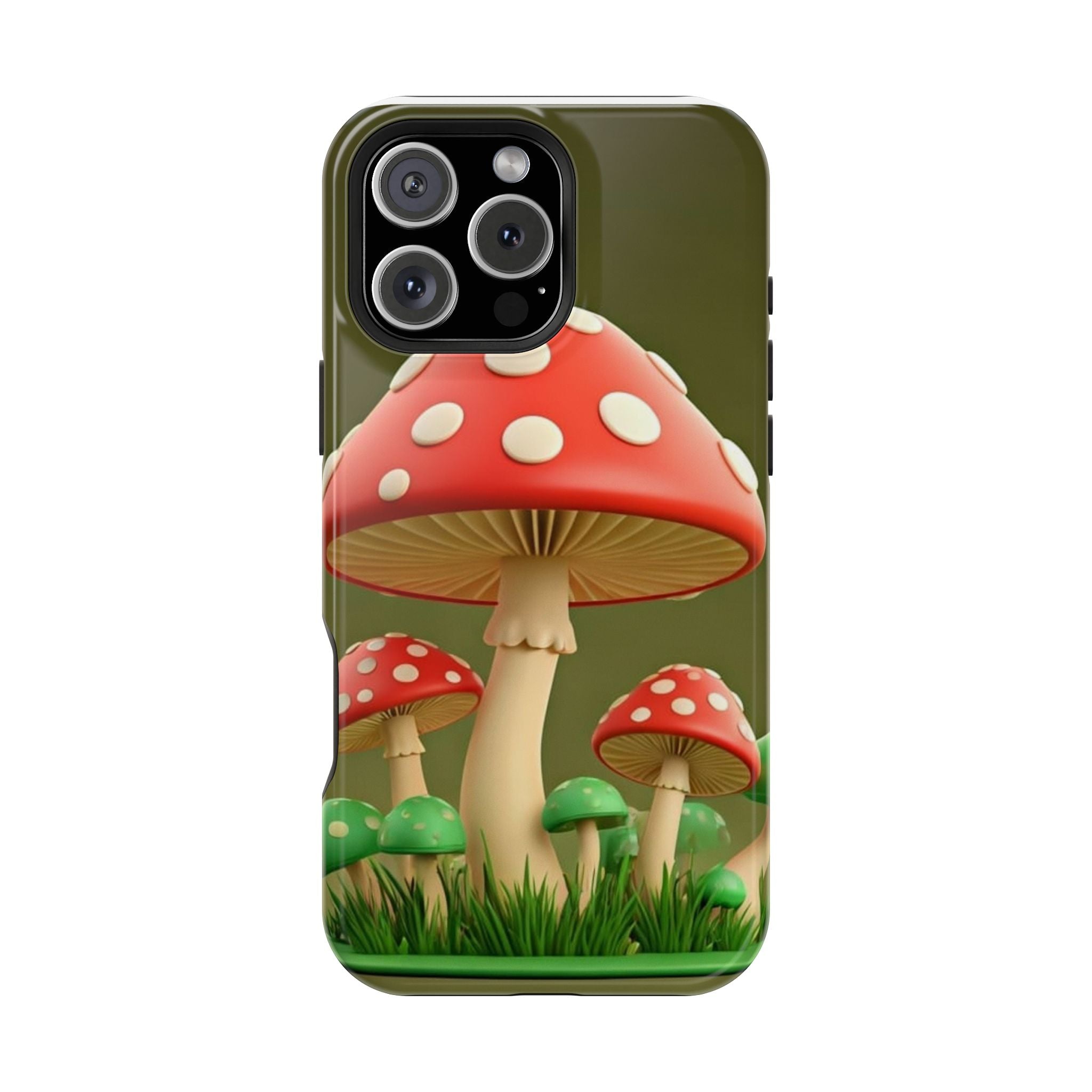 Golden Glow Mushroom Phone Case – Nature Meets Radiance