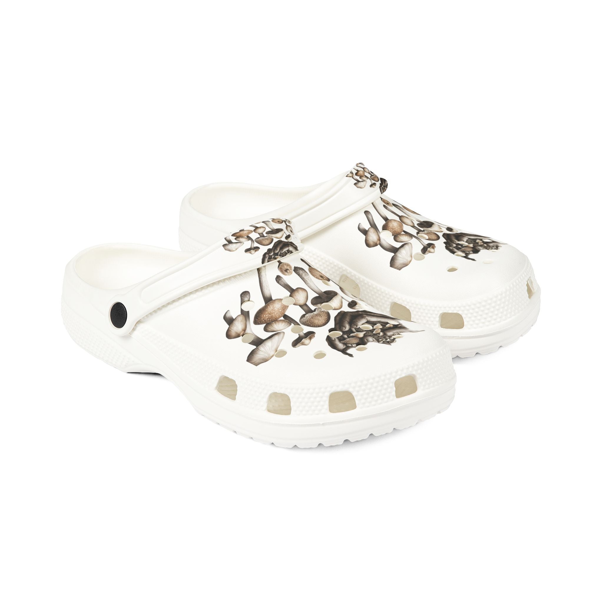 Mushroom Print EVA Foam Clogs — Lightweight Garden & Casual Slip-Ons