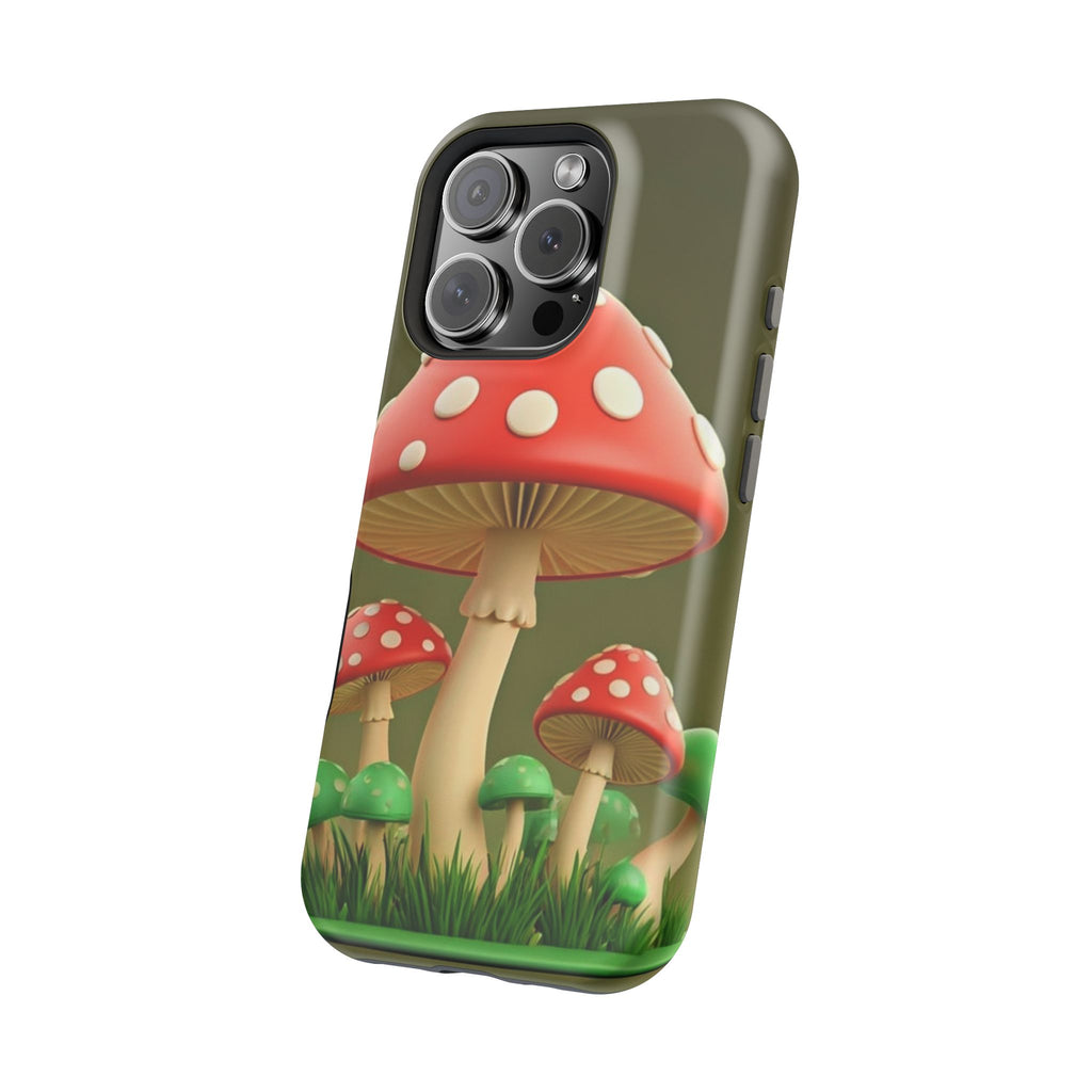 Golden Glow Mushroom Phone Case – Nature Meets Radiance