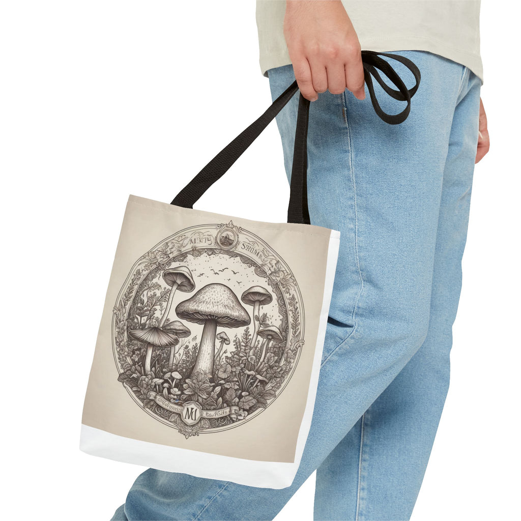 Mystic Shroom Circle Tote Bag – Where Art Nouveau Meets Nature