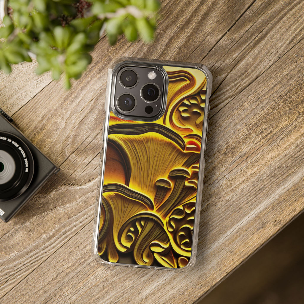 Golden Fungi Phone Case – Forest Glow Edition