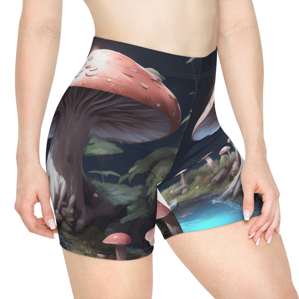 Booty Meets Fantasy Shorts Meet Enchanted Forest Fairy Ring Flex Shorts