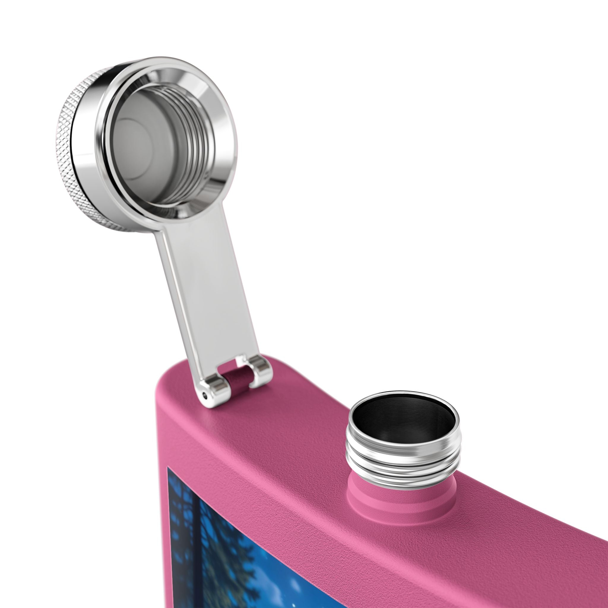 Moonlit Grove Stainless Steel Flask – Sip with a Side of Magic