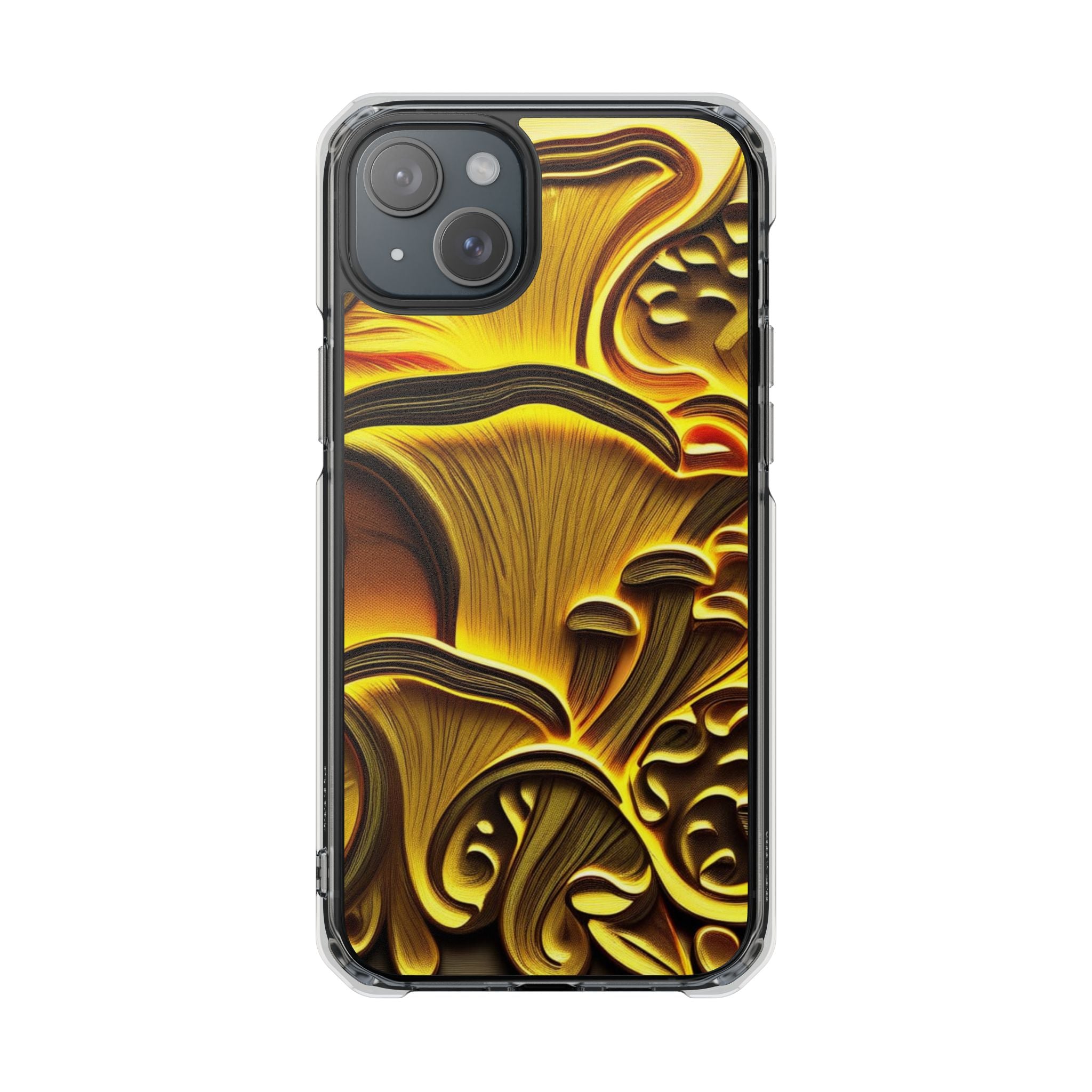 Golden Fungi Phone Case – Forest Glow Edition