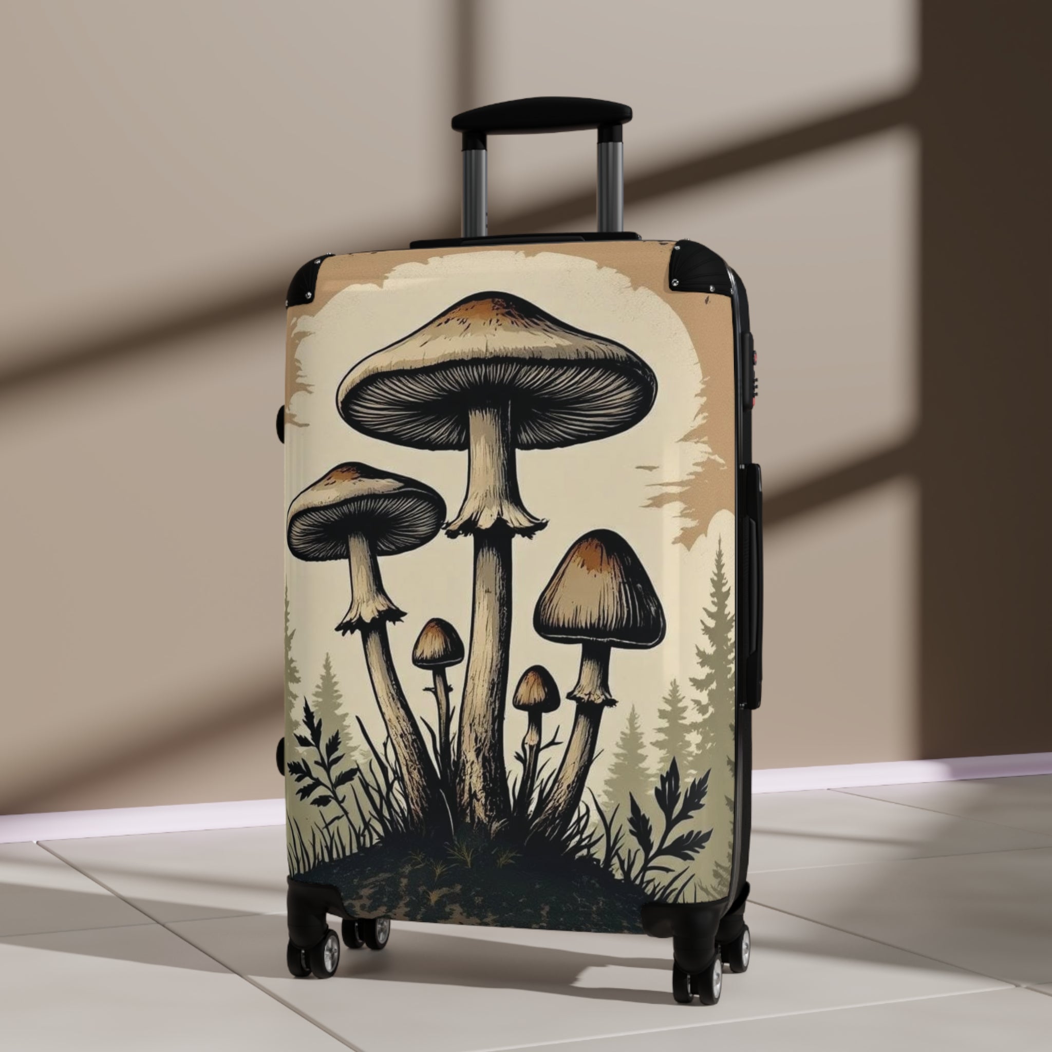 Suitcase: Mushroom Forest Suitcase – Botanical Travel Carry-On