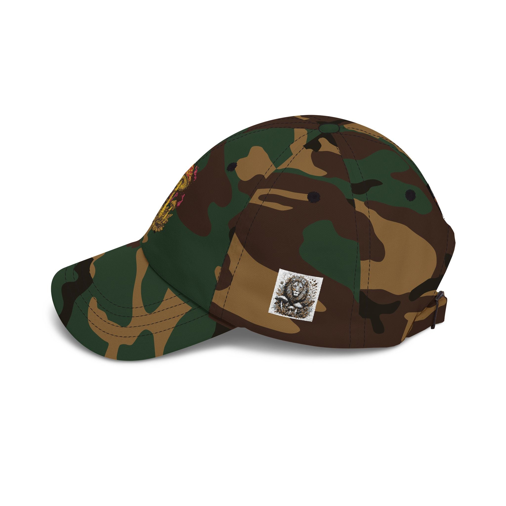 Mushroom Cluster Dad Cap — Psychedelic Nature Embroidered Baseball Hat
