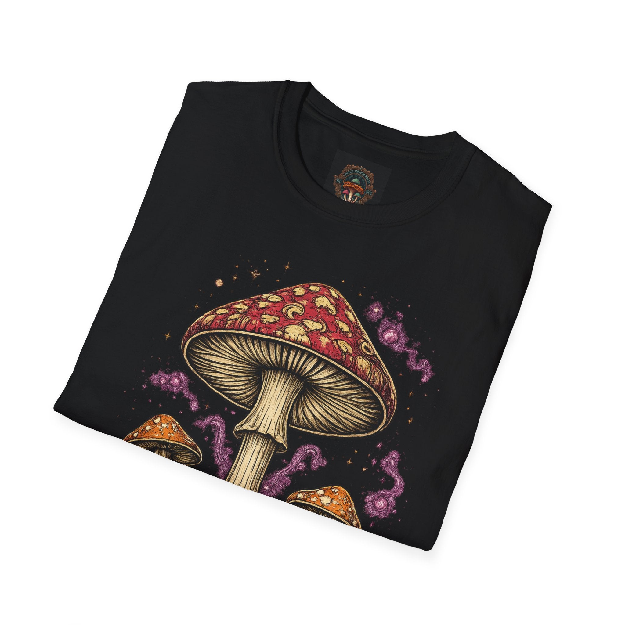 City: Portland Mushroom Magic T-Shirt — Vintage Red Toadstool Illustration