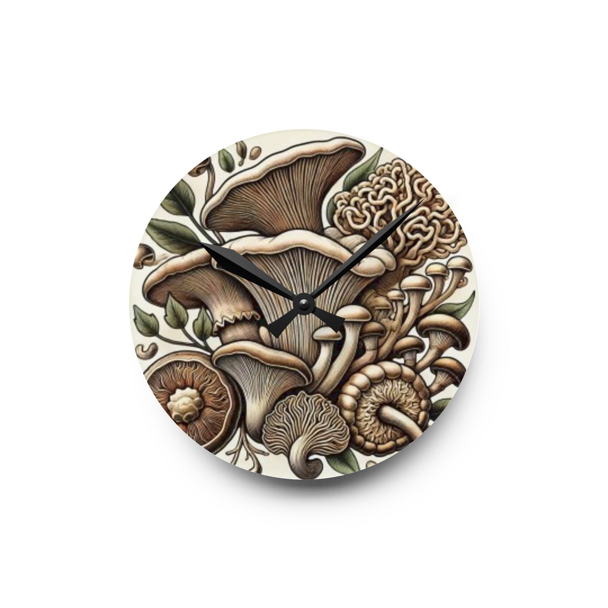 Forest Time Mushroom Harmony Clock
