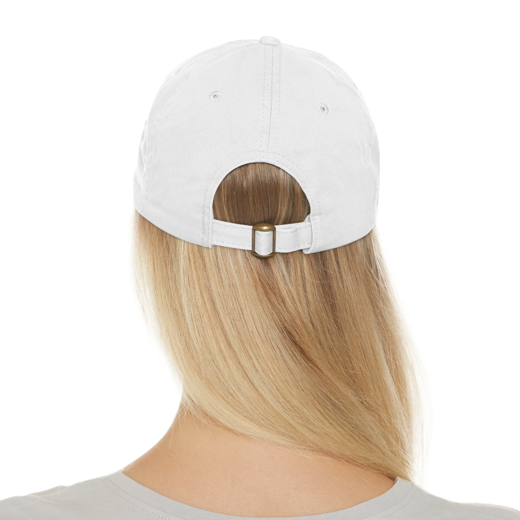 Mushroom Patch Dad Hat — Colorful Psychedelic Fungi Leather Patch Cap