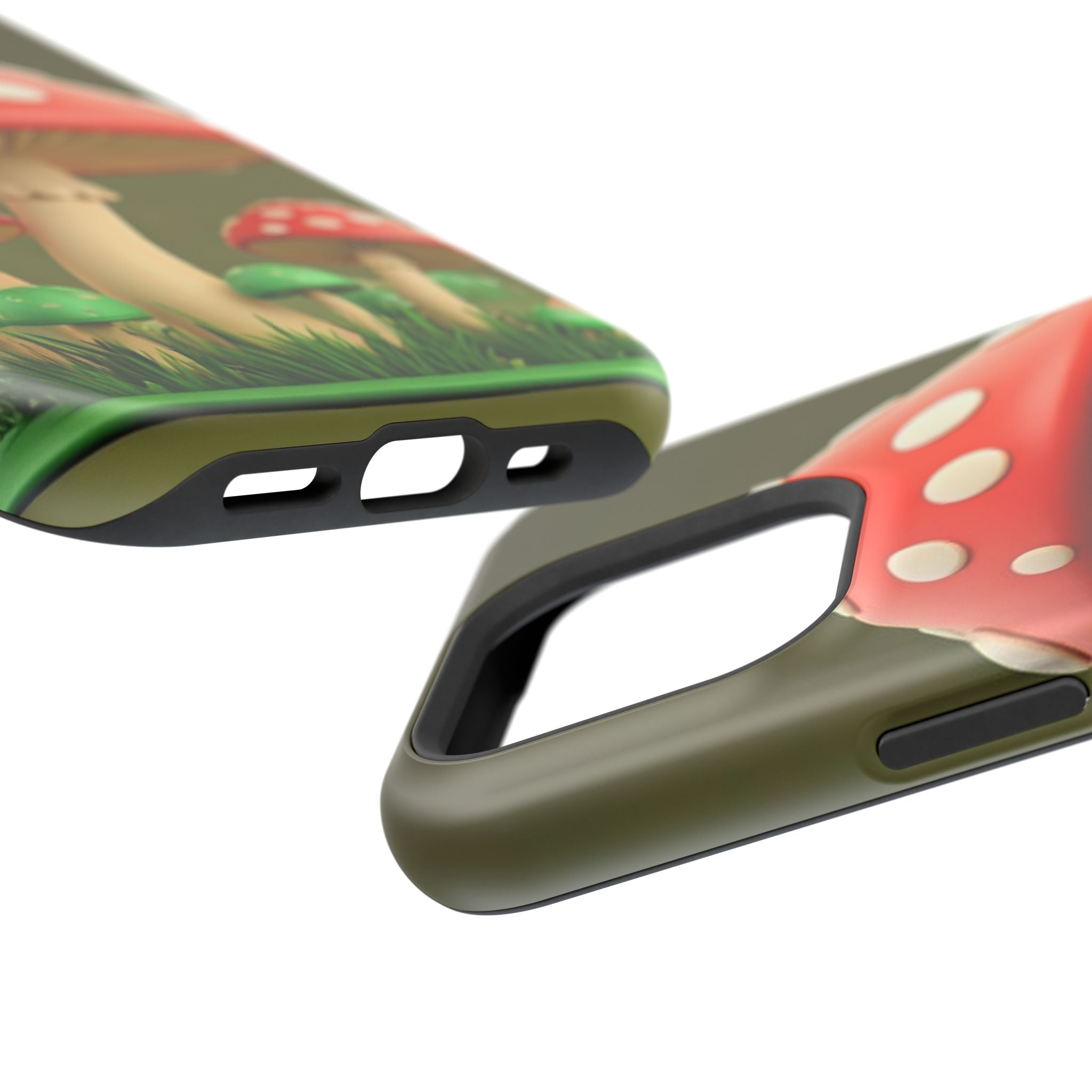 Golden Glow Mushroom Phone Case – Nature Meets Radiance