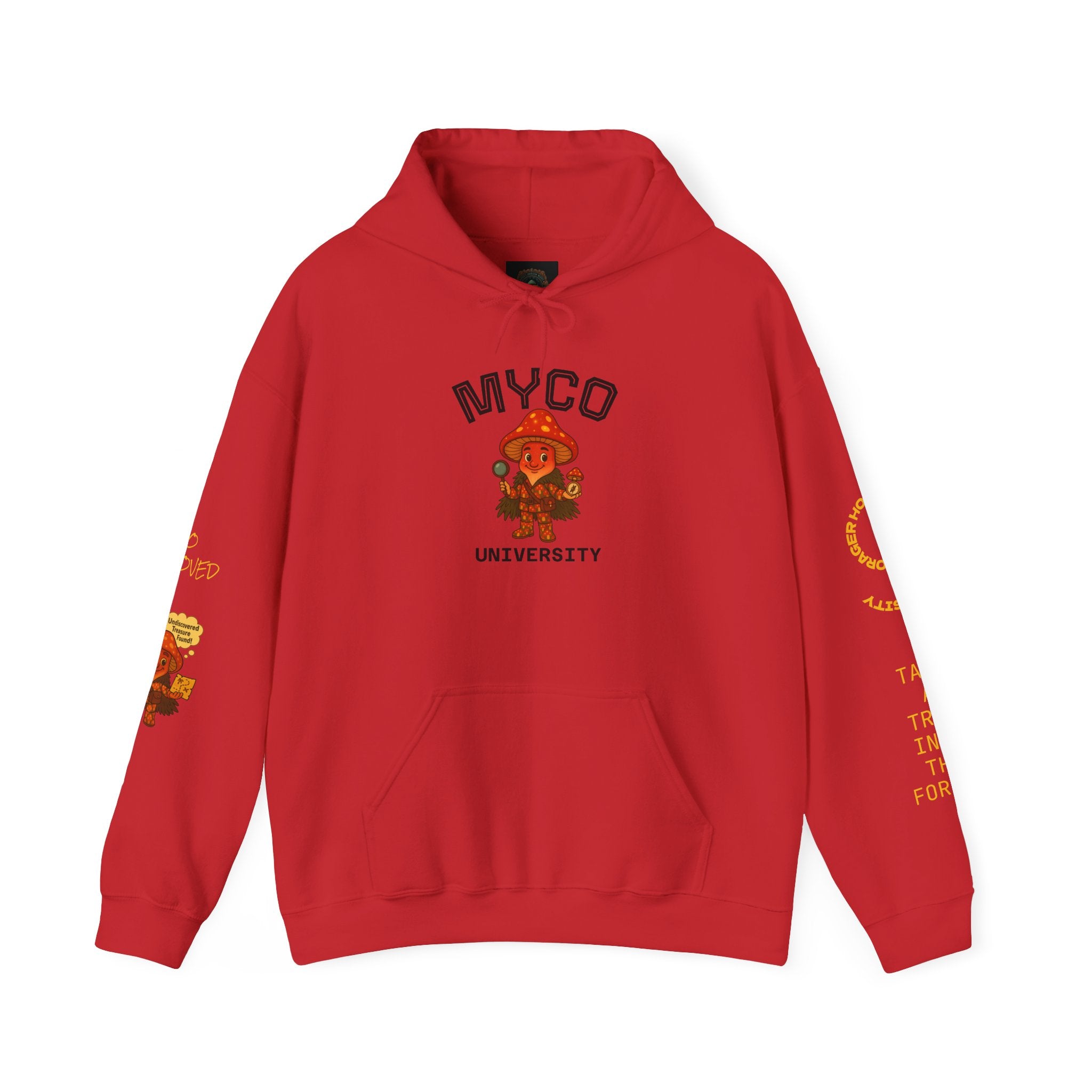 Myco University Lion & Mushroom Hoodie — Psychedelic Lion Graphic Pullover