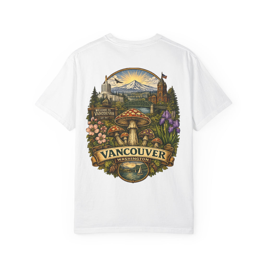 City: Lake Oswego Mushroom T-Shirt — Vintage Nature & Psychedelic Fungi Design