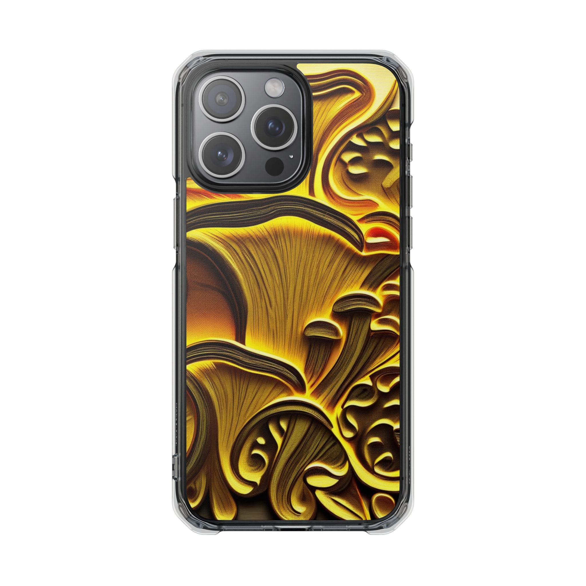 Golden Fungi Phone Case – Forest Glow Edition