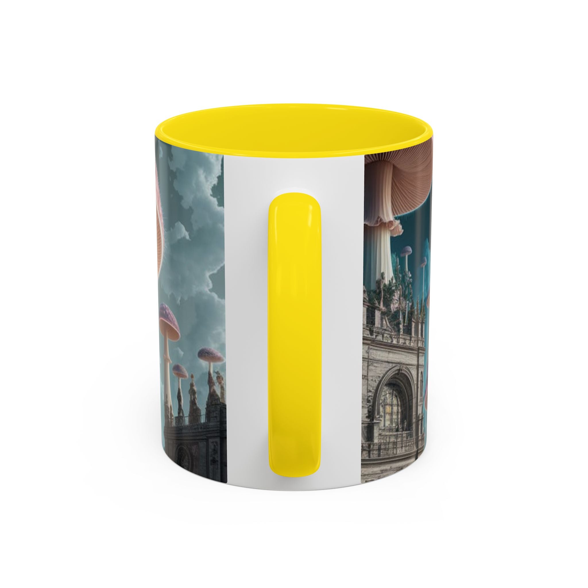 Mug: Mystical Mushroom Accent Coffee Mug — Fantasy Psychedelic Ceramic Cup (11/15oz)