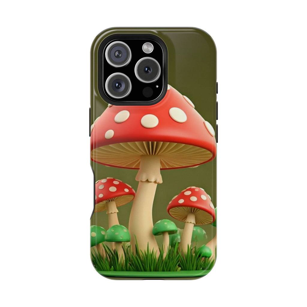 Golden Glow Mushroom Phone Case – Nature Meets Radiance