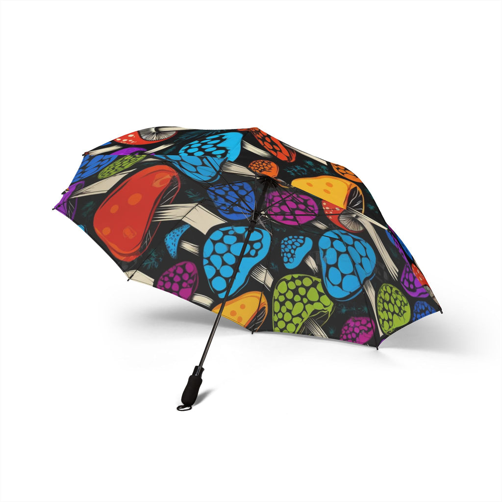 Colorful Mushroom Foldable Umbrella — Semi‑Automatic Compact Rain Parasol