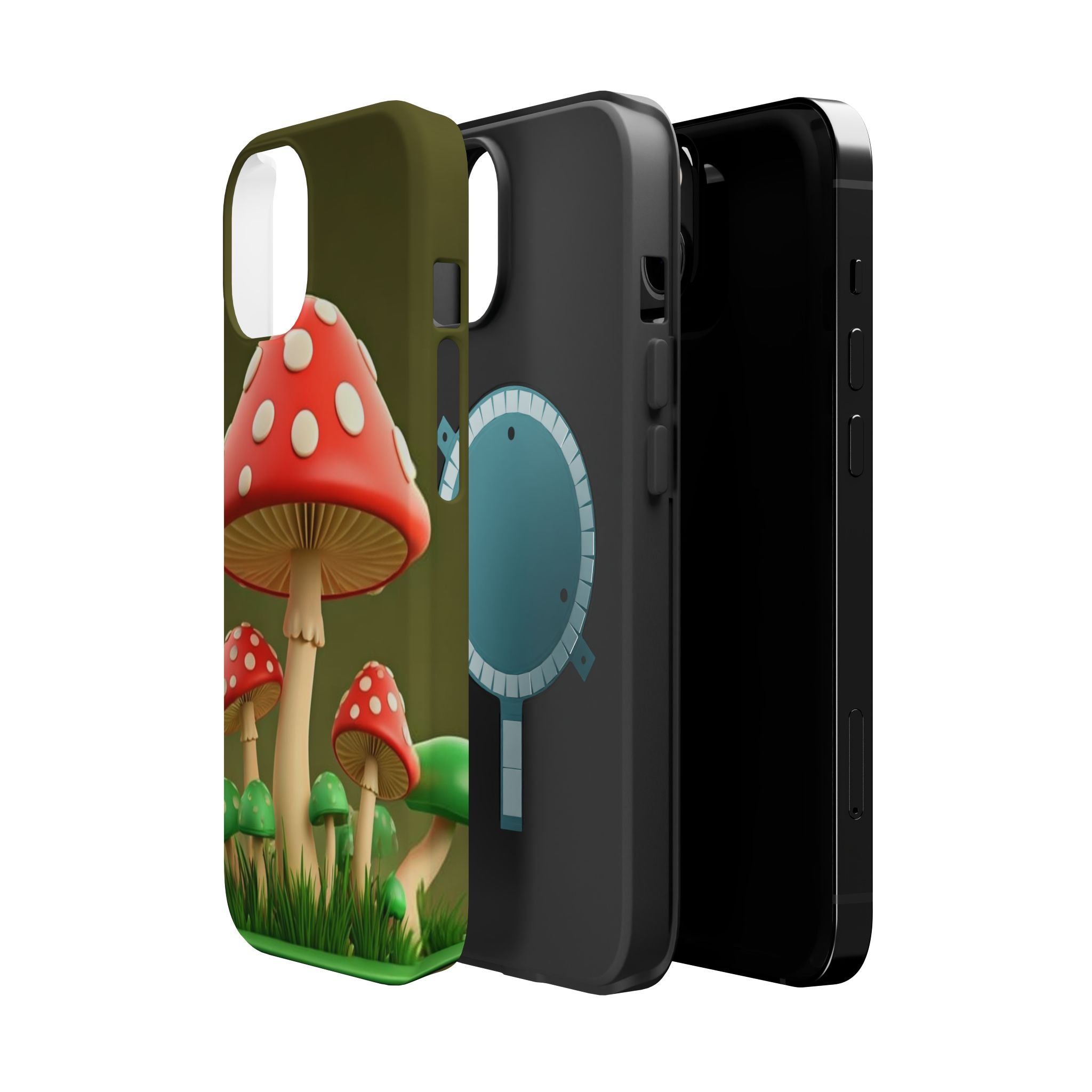 Golden Glow Mushroom Phone Case – Nature Meets Radiance