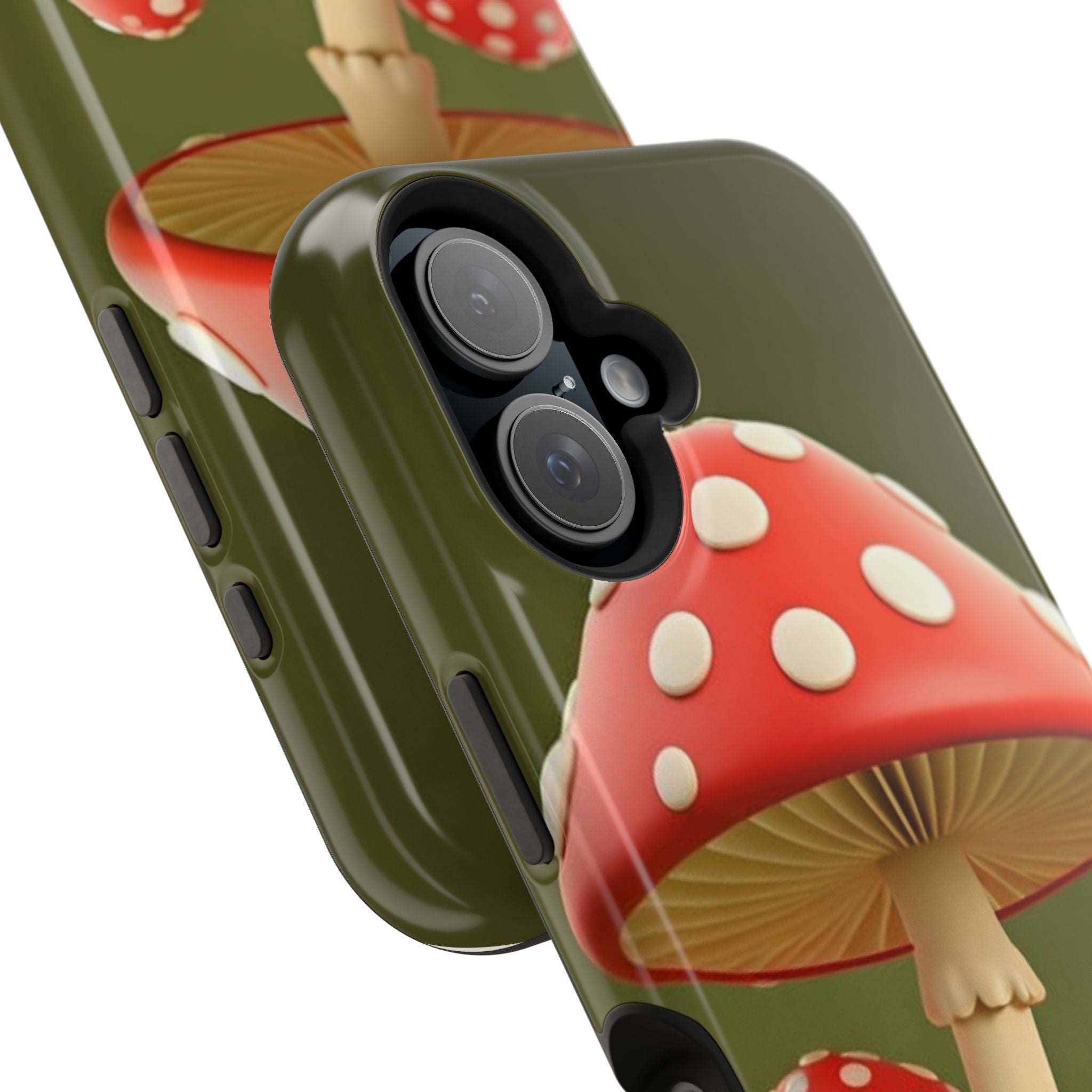 Golden Glow Mushroom Phone Case – Nature Meets Radiance