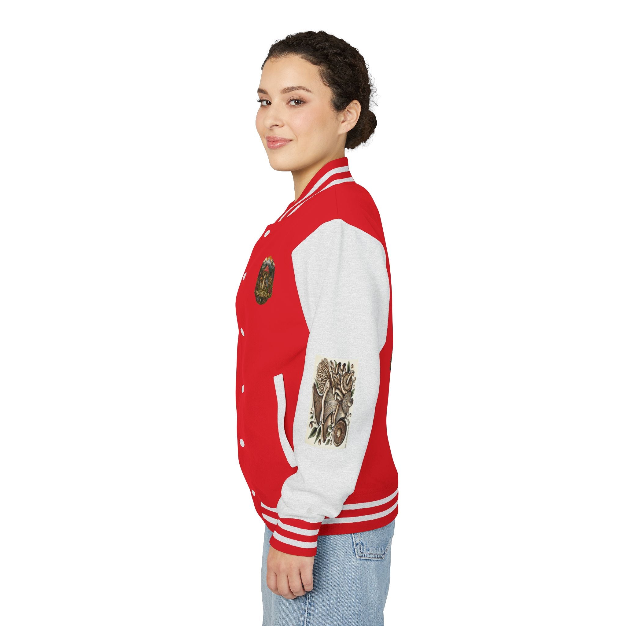 Portland Mushroom Patch Letterman Jacket