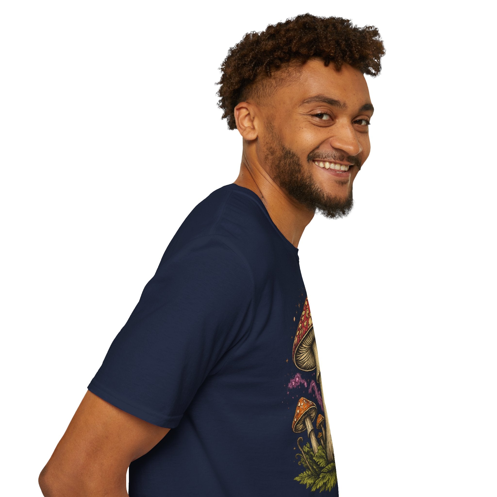 City: Gresham Psychedelic Mushroom Graphic T-Shirt — Red Amanita Illustration