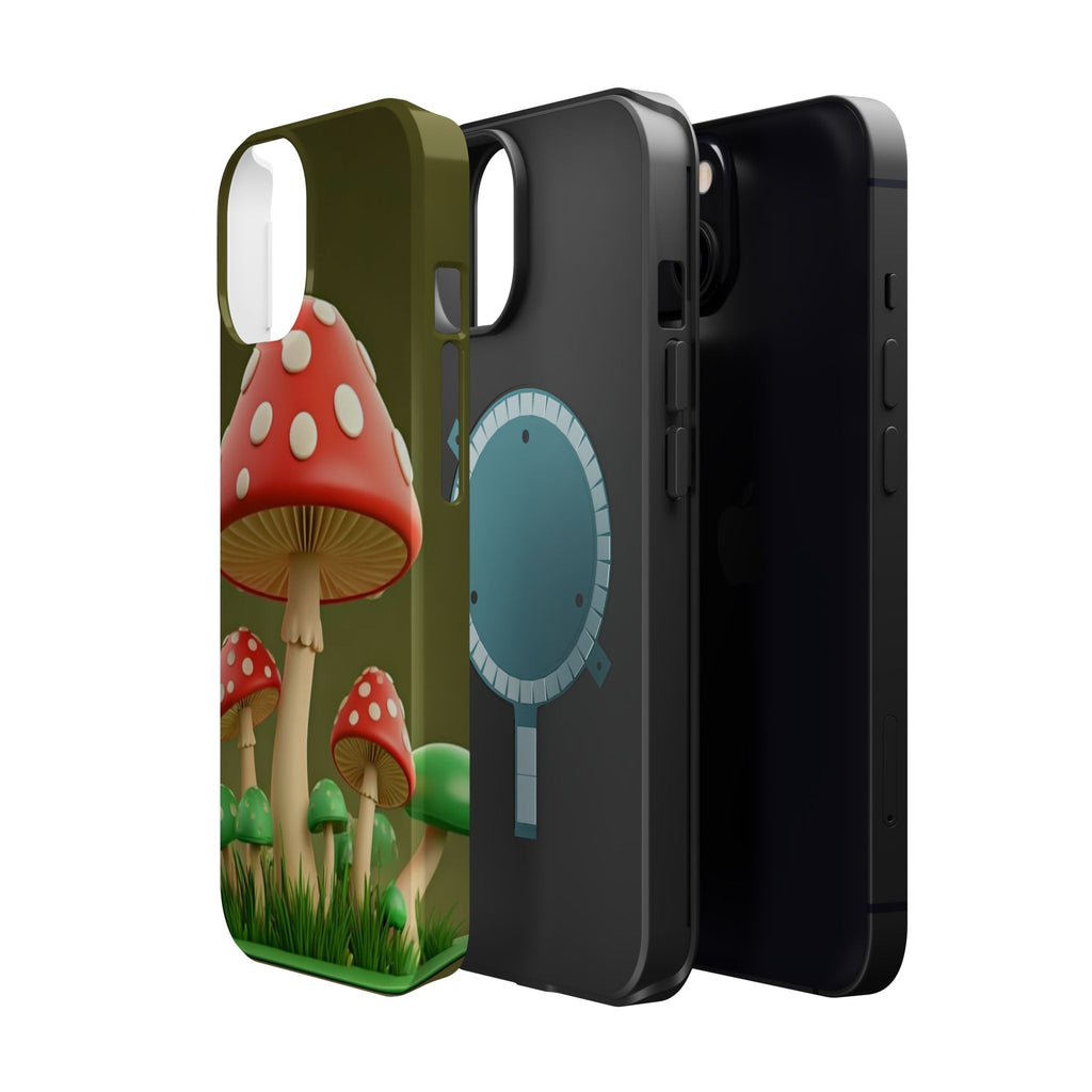 Golden Glow Mushroom Phone Case – Nature Meets Radiance