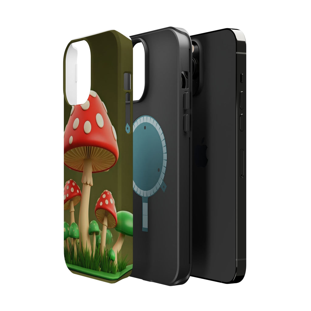 Golden Glow Mushroom Phone Case – Nature Meets Radiance