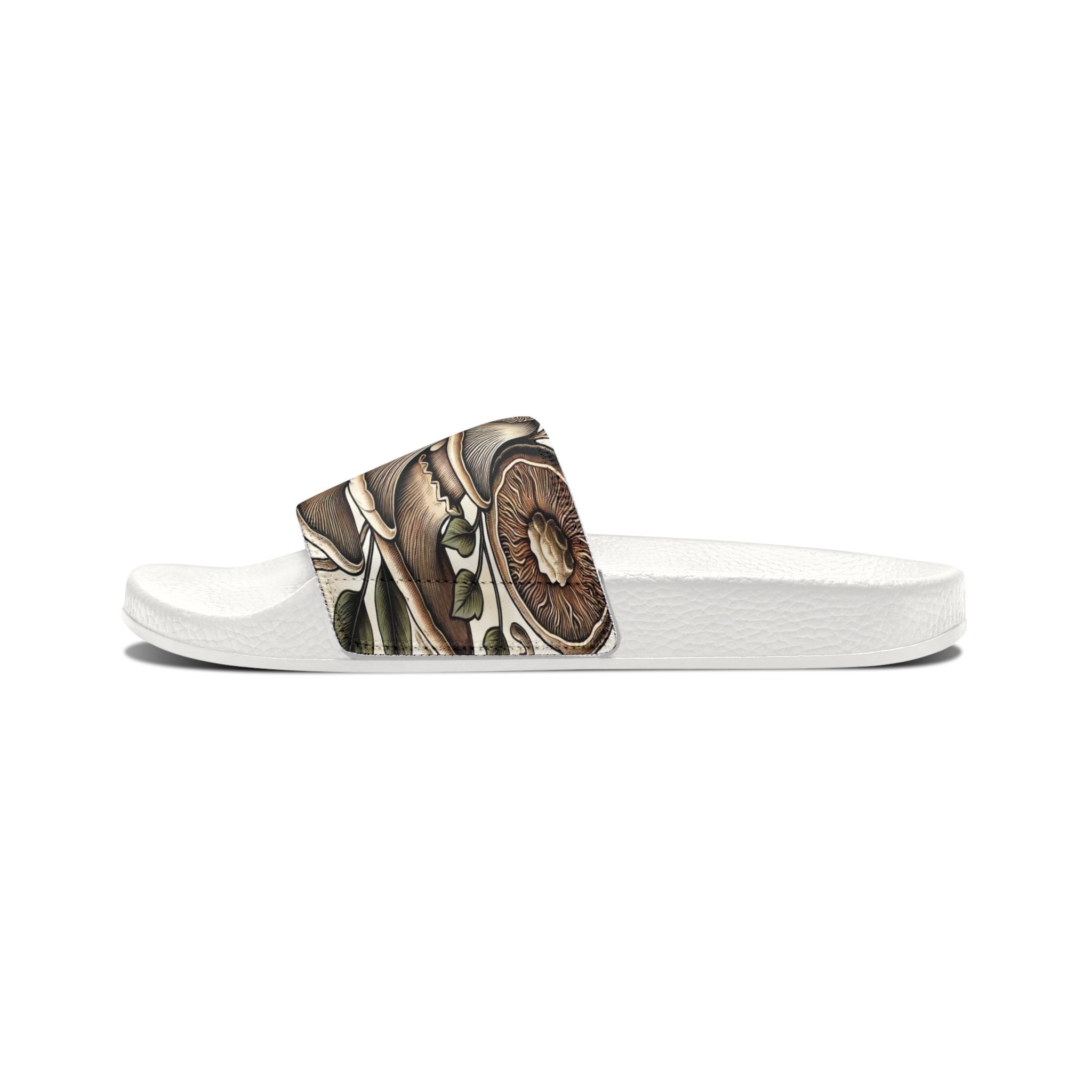 Mushroom Art Slide Sandals — Removable Strap Men's Slides