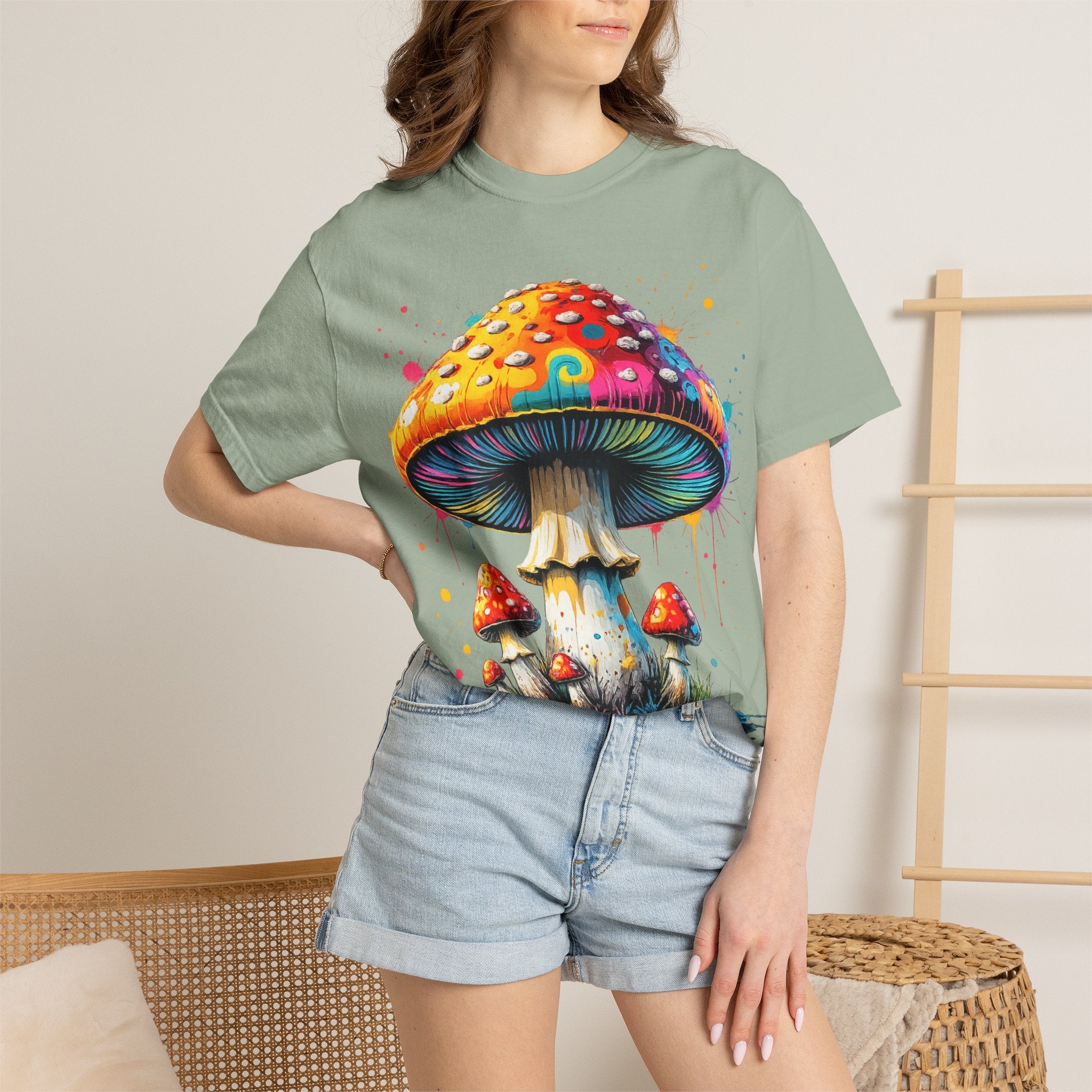 City: Lake Oswego Mushroom T-Shirt — Vintage Nature & Psychedelic Fungi Design