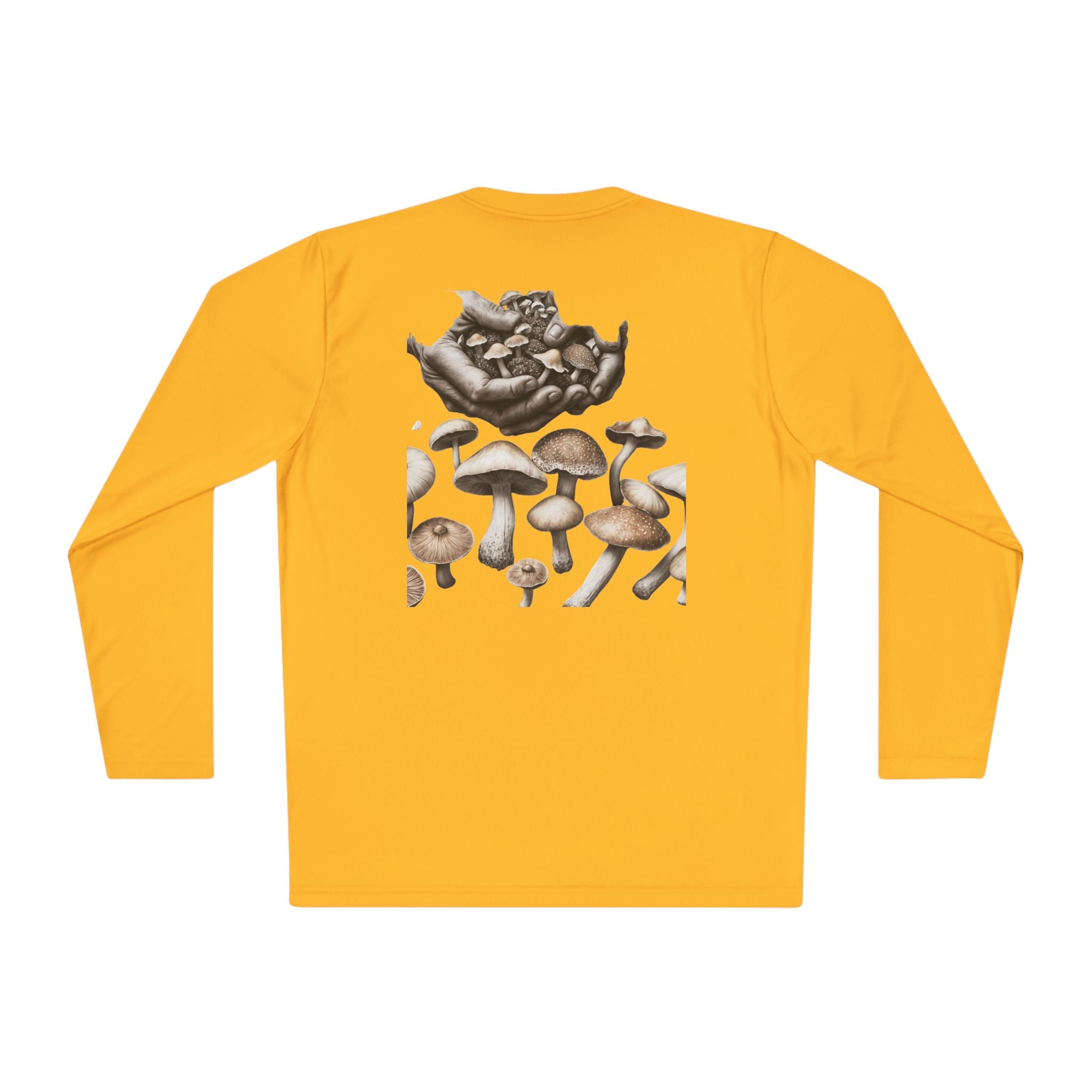 Vancouver Nature Long Sleeve Tee — Scenic Mountains & Mushroom Art