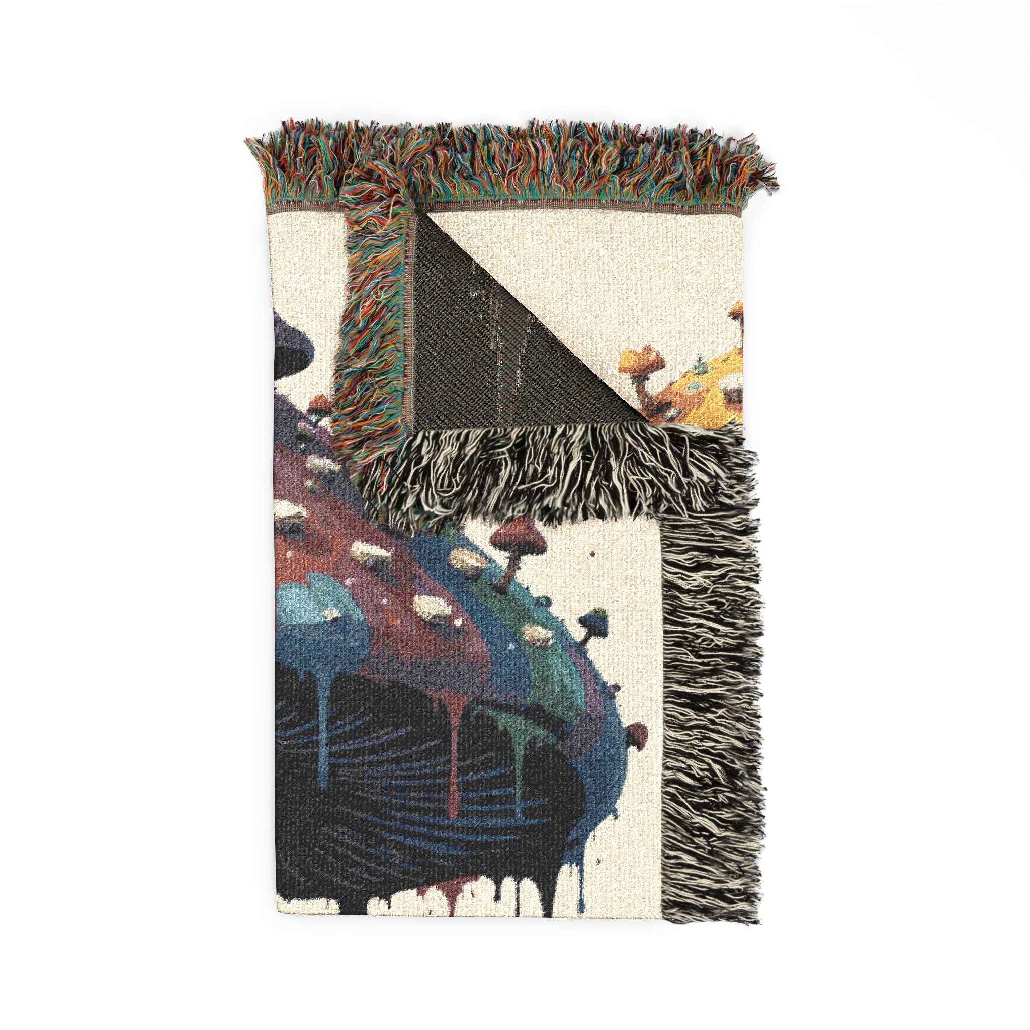 Woven Blanket — Surreal Floating Island Tapestry Throw
