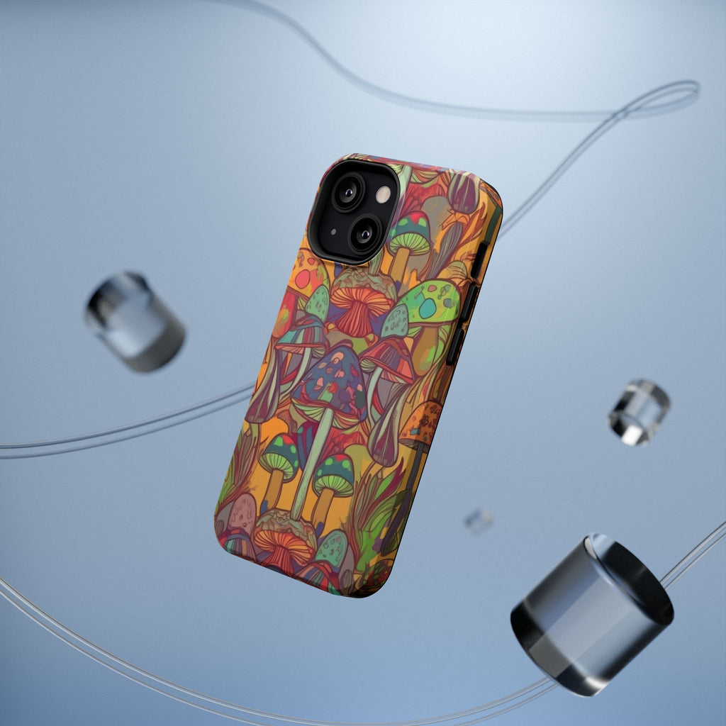 Mushroom Grove Impact-Resistant Case, Unique Phone Cover for Nature Lovers, Mushroom Art Gifts, Phone Accessories for Festivals, [...]