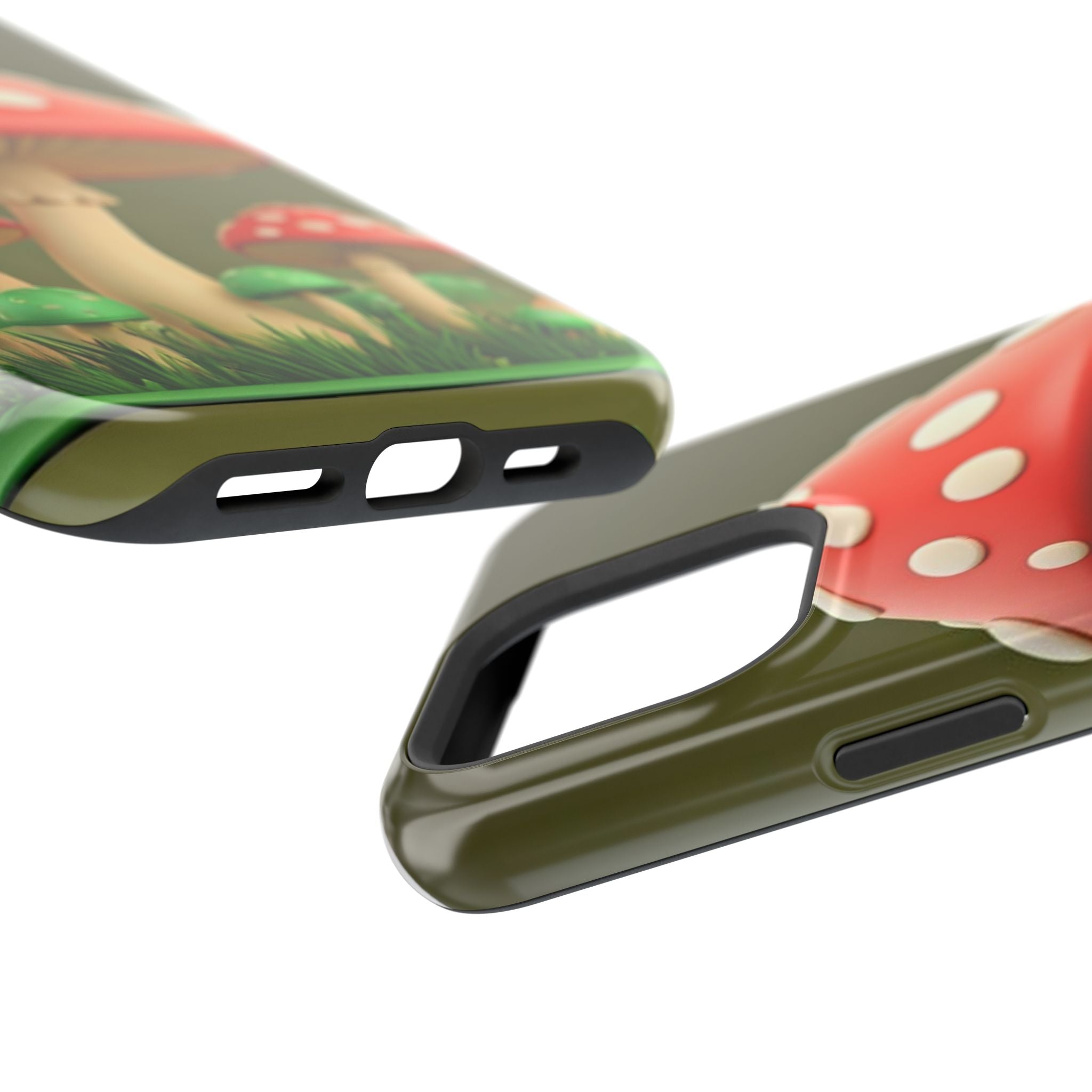 Golden Glow Mushroom Phone Case – Nature Meets Radiance