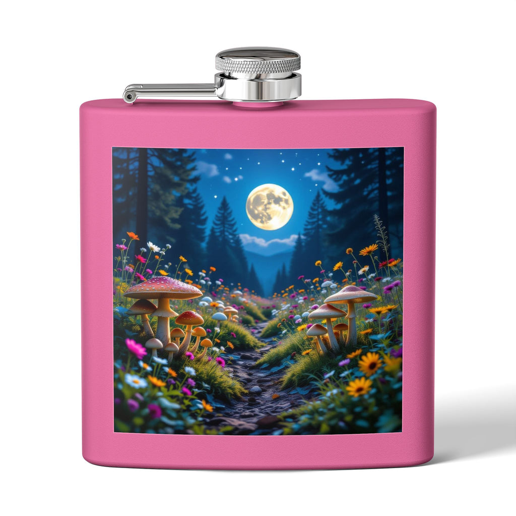 Moonlit Grove Stainless Steel Flask – Sip with a Side of Magic