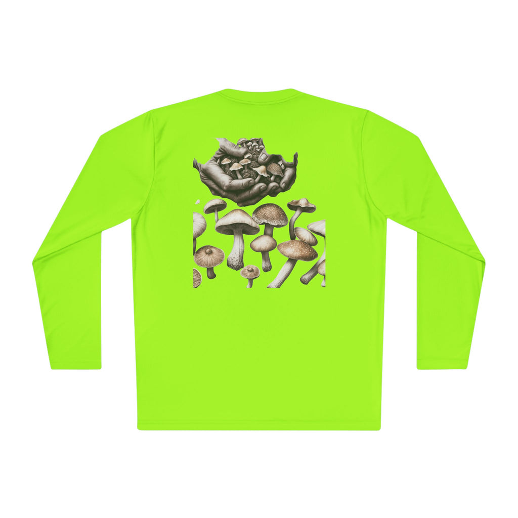 Vancouver Nature Long Sleeve Tee — Scenic Mountains & Mushroom Art