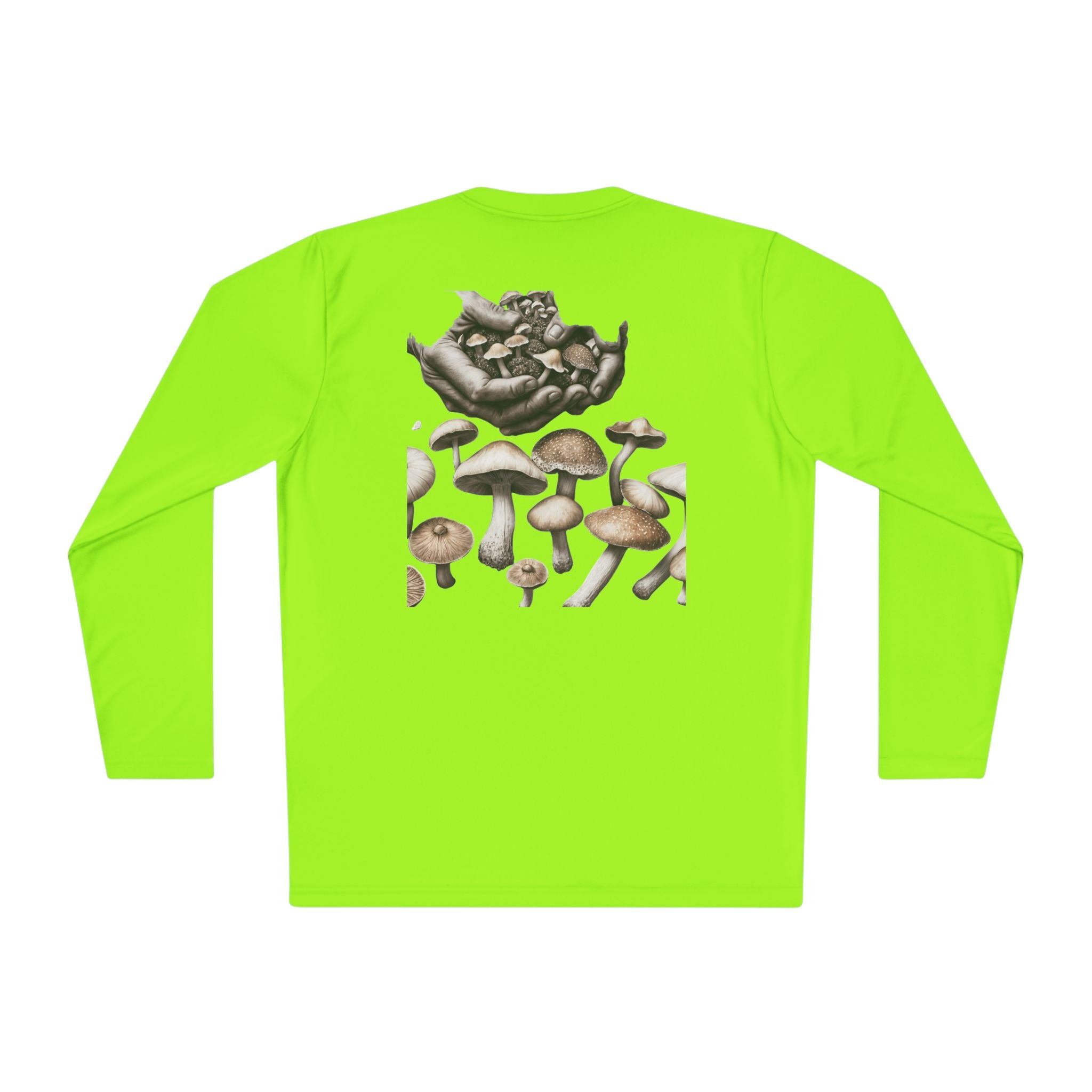 Vancouver Nature Long Sleeve Tee — Scenic Mountains & Mushroom Art
