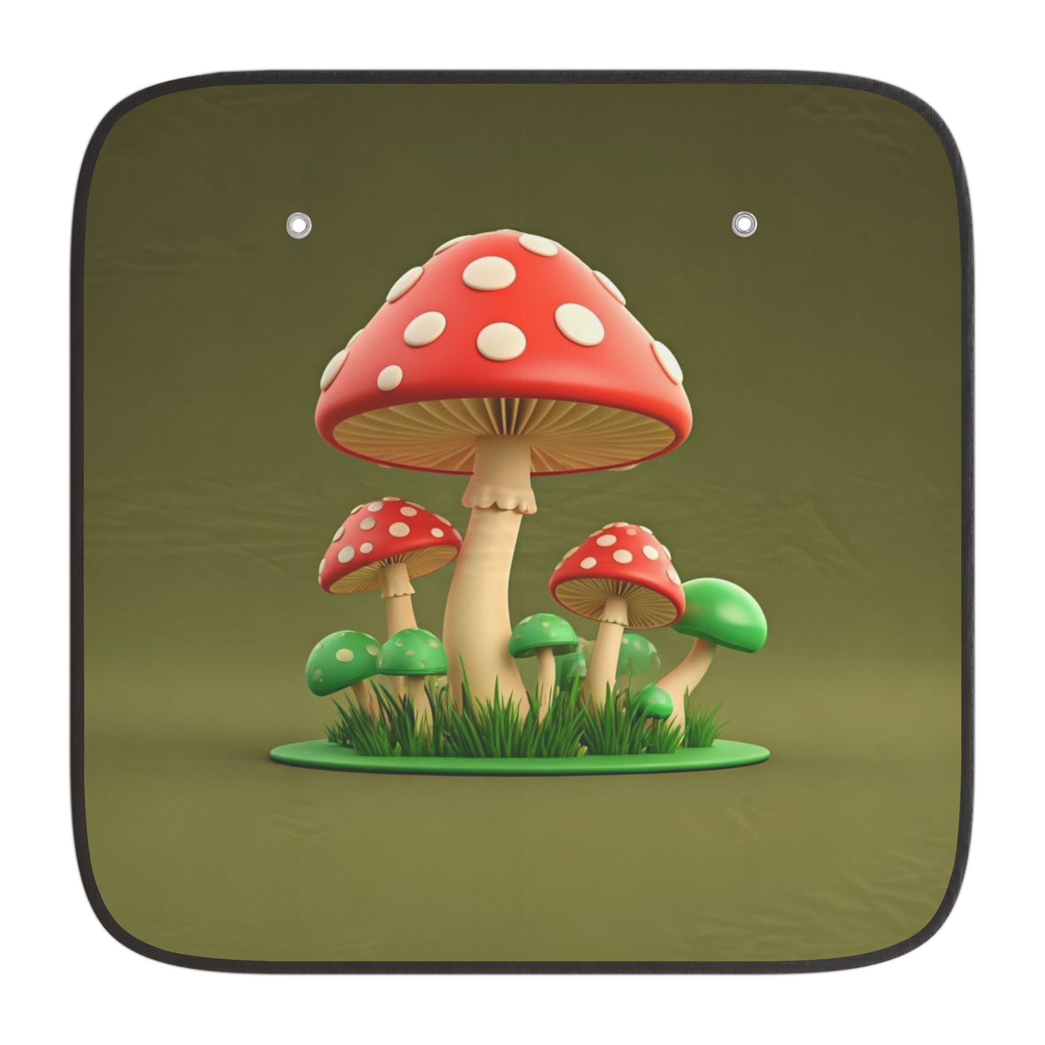 Mushroom Car Sun Shade — Cute Toadstool Windshield Protector