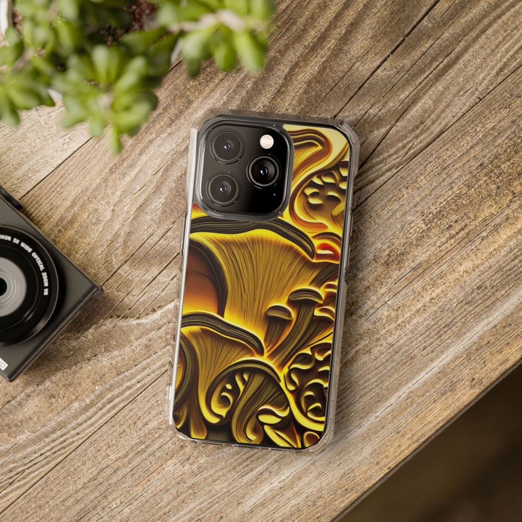 Golden Fungi Phone Case – Forest Glow Edition