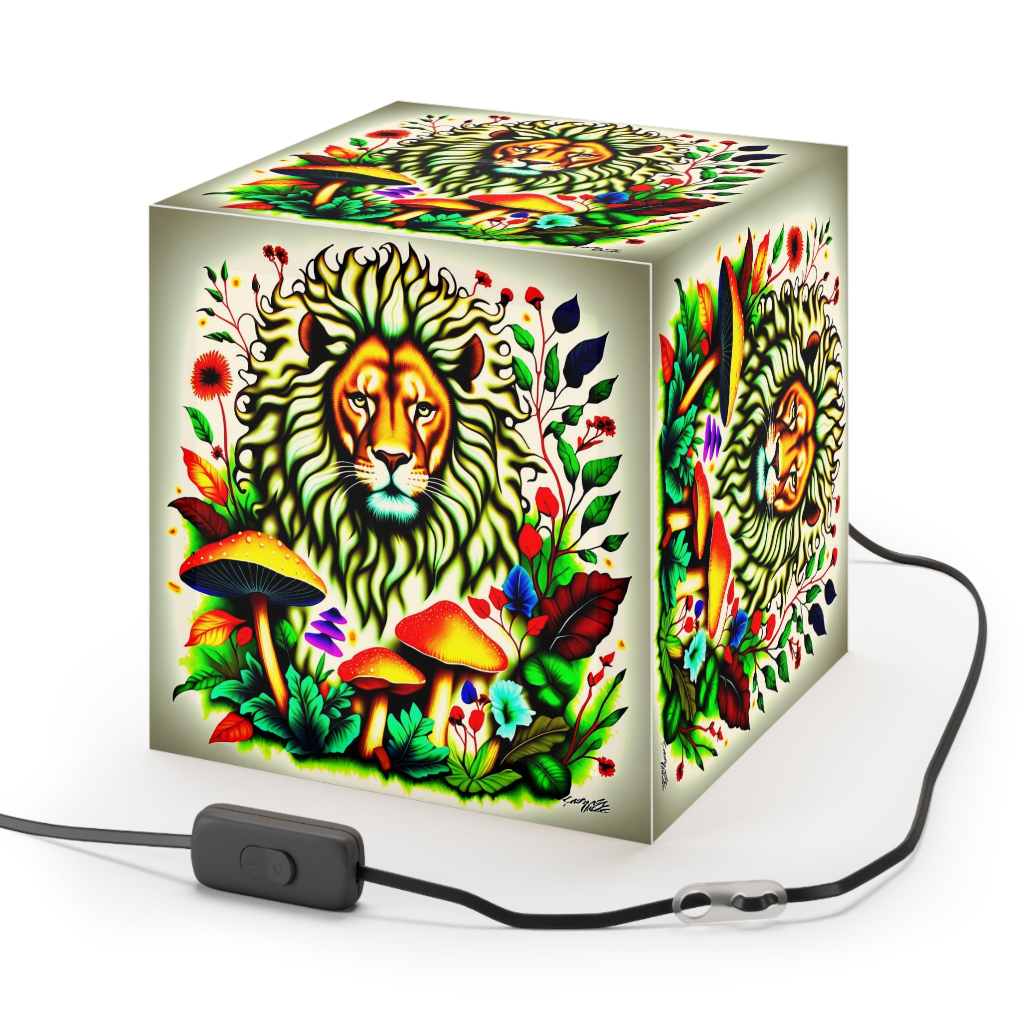 Cubo de luz Lámpara León del Bosque