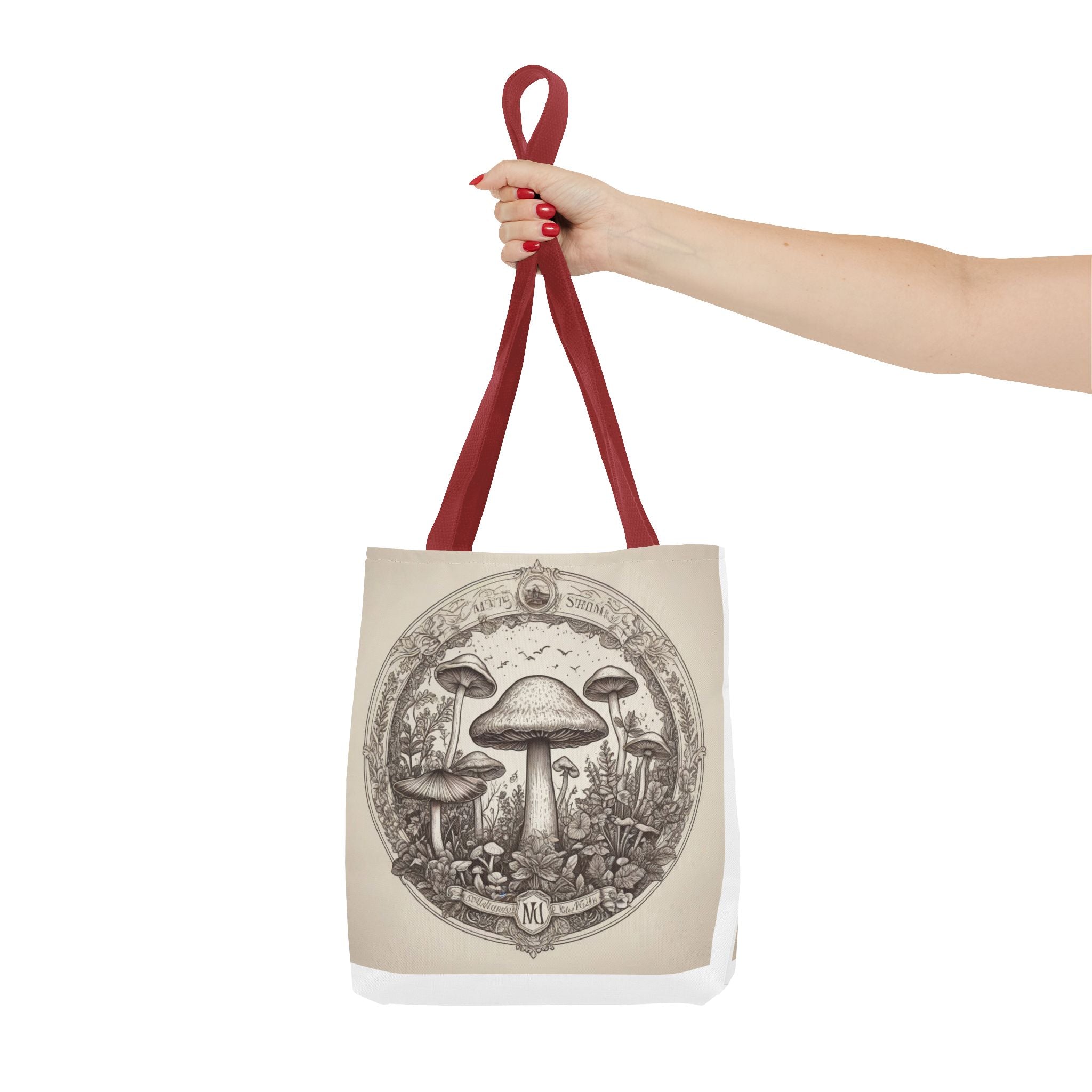 Mystic Shroom Circle Tote Bag – Where Art Nouveau Meets Nature