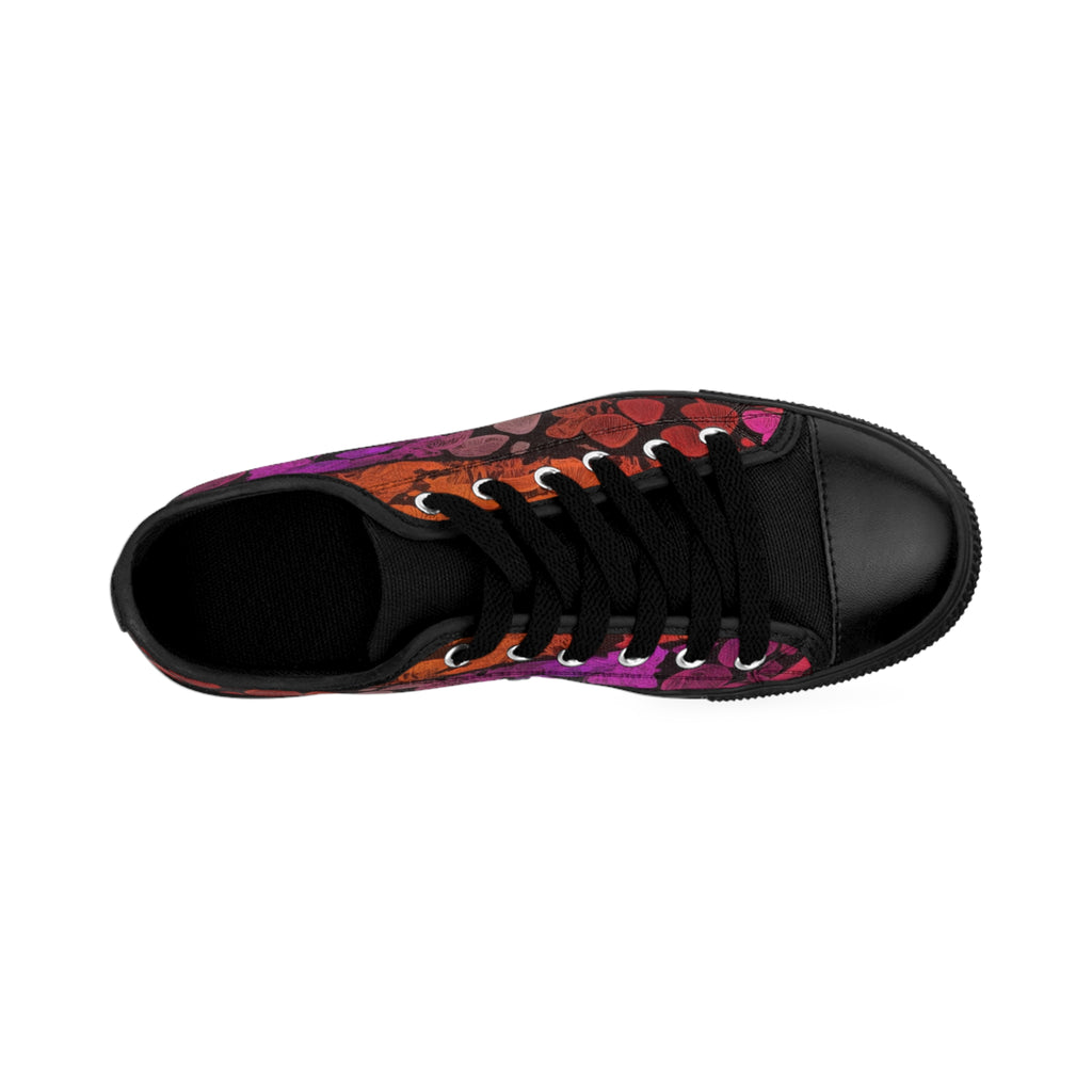 Skull Gradient Sneakers — Men’s Low-Top Street Shoes