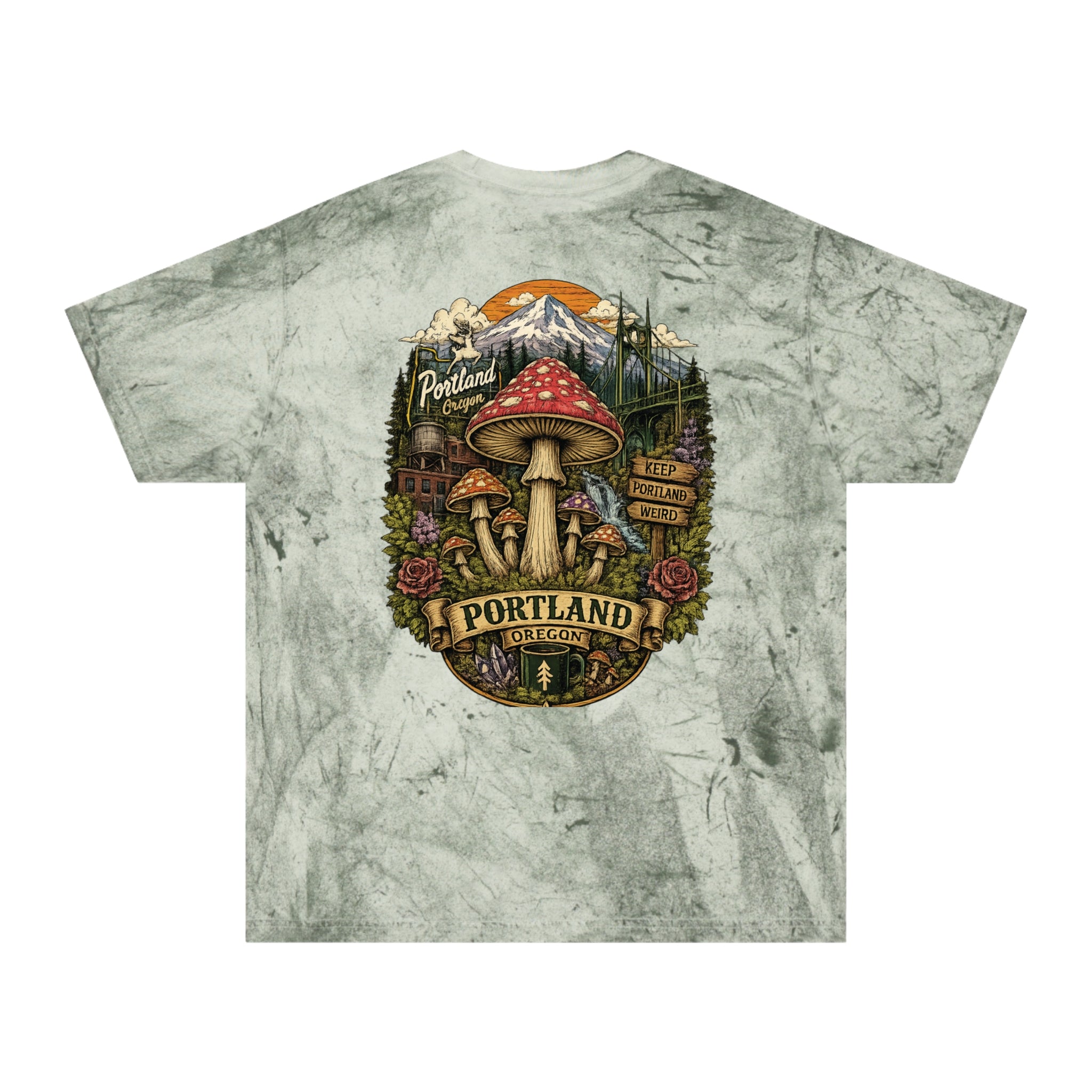 City: Portland Mushroom Adventure T‑Shirt