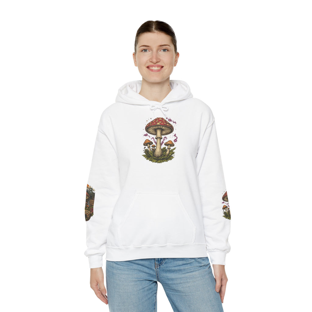 City: Portland Mushroom Forest Hooded Sweatshirt Nature Graphic Hoodie