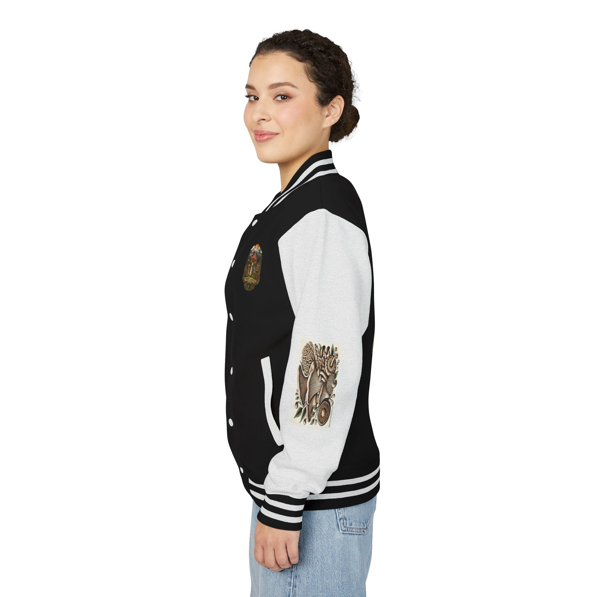 Portland Mushroom Patch Letterman Jacket
