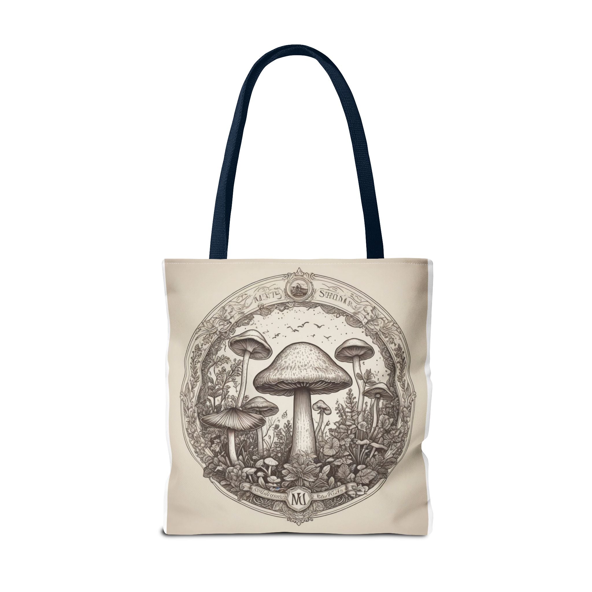 Mystic Shroom Circle Tote Bag – Where Art Nouveau Meets Nature